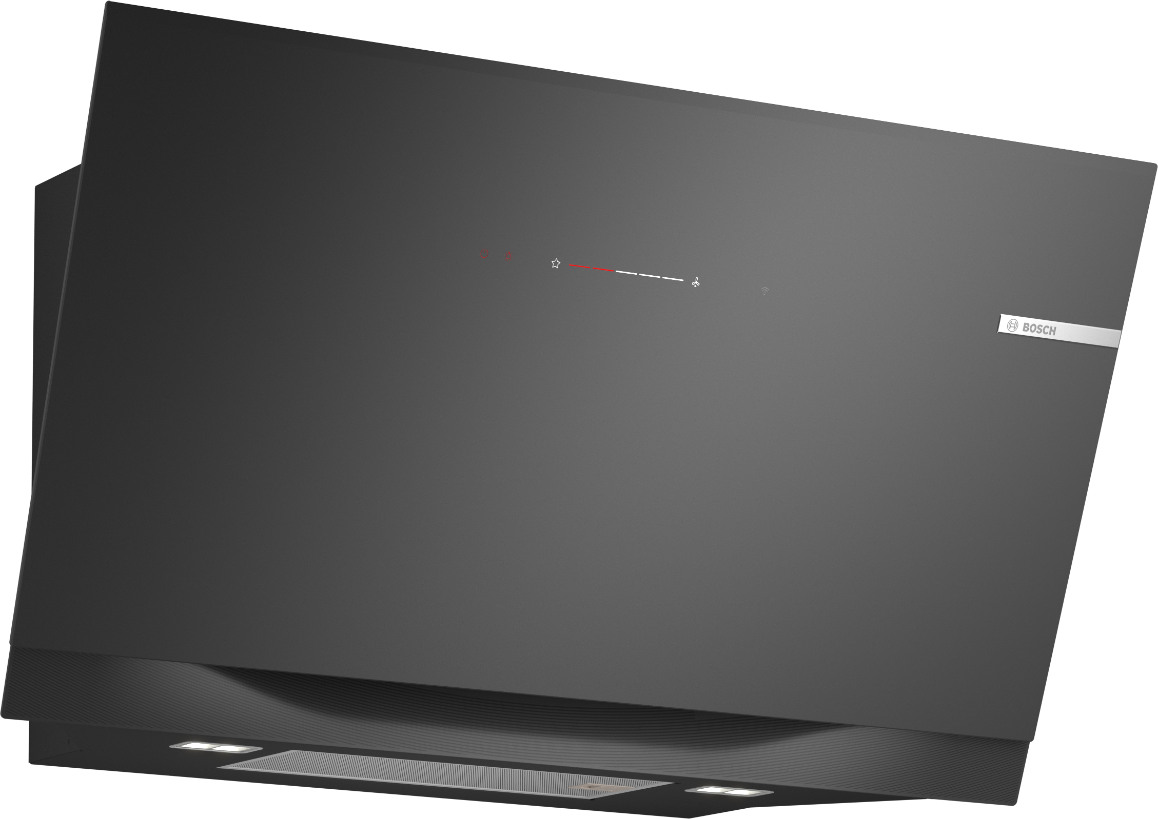 BOSCH Kopffreihaube "DWJ91LT60", B:89cm H:45cm T:44,7cm, schwarz, Dunstabzugshauben, Umluftbetrieb