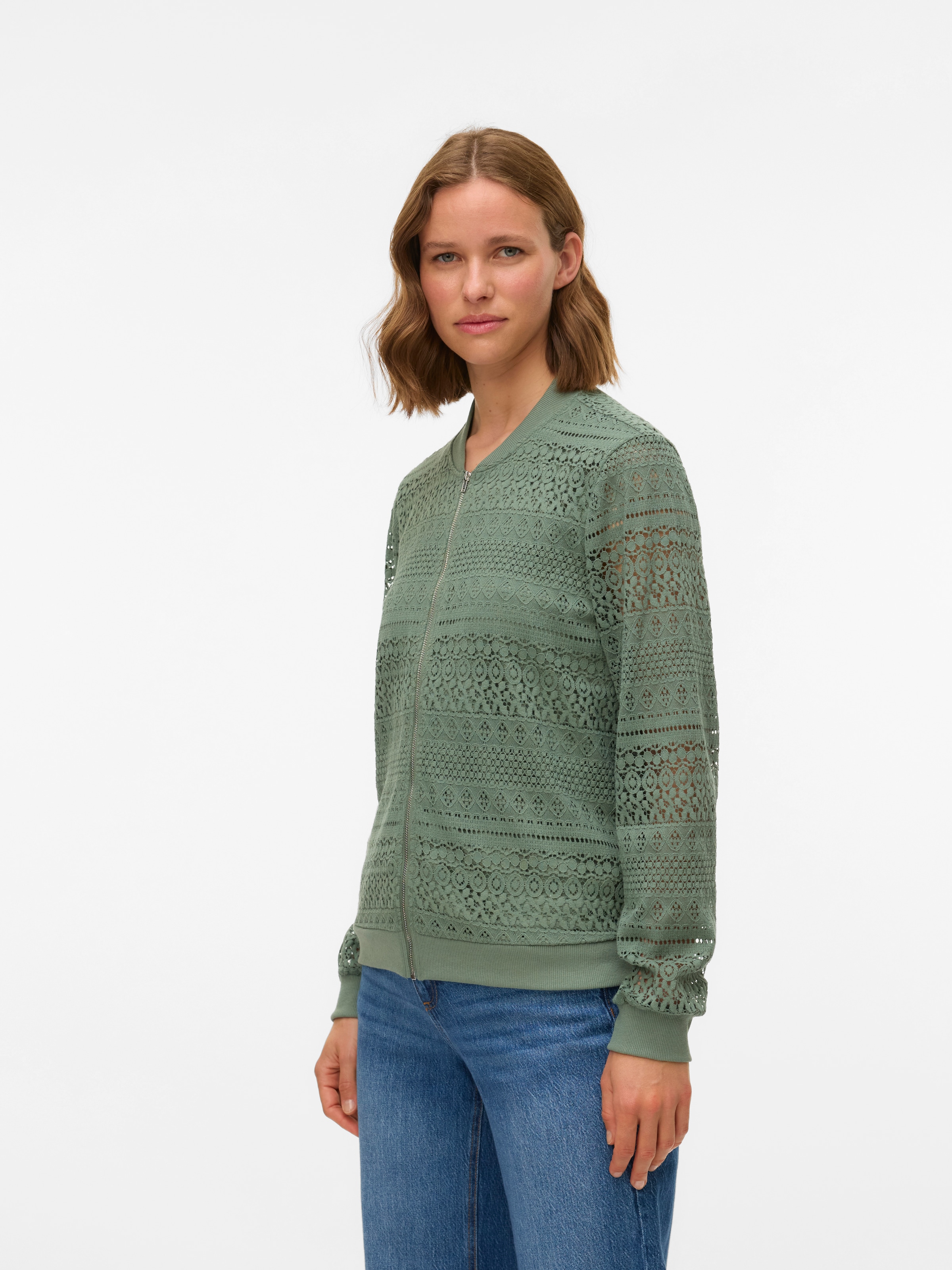 Vero Moda Bomberjacke "VMHONEY LACE BOMBER JACKET WVN GA" günstig online kaufen