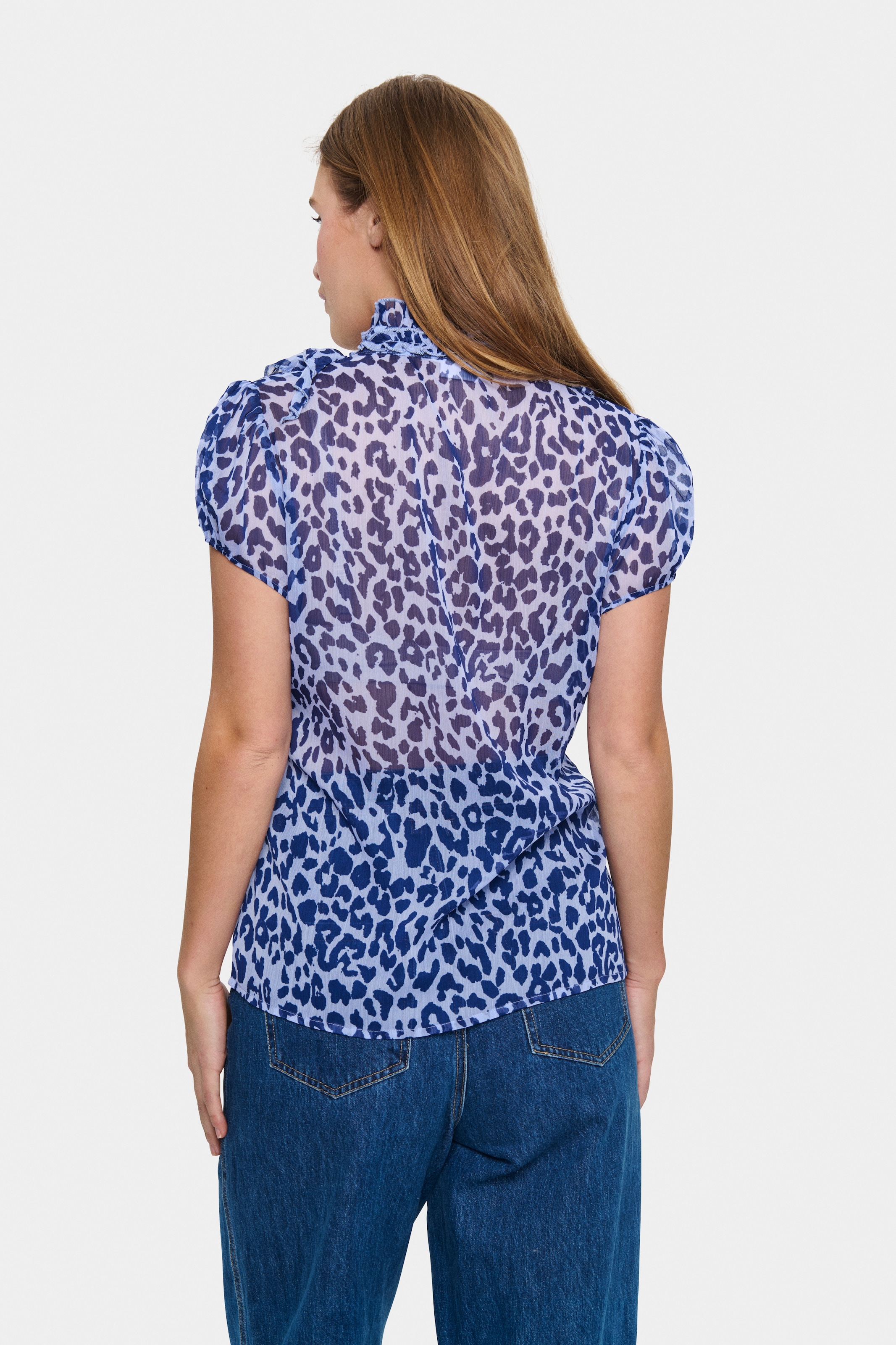 Saint Tropez Rüschenbluse »LiljaSZ Crinkle SS Shirt«