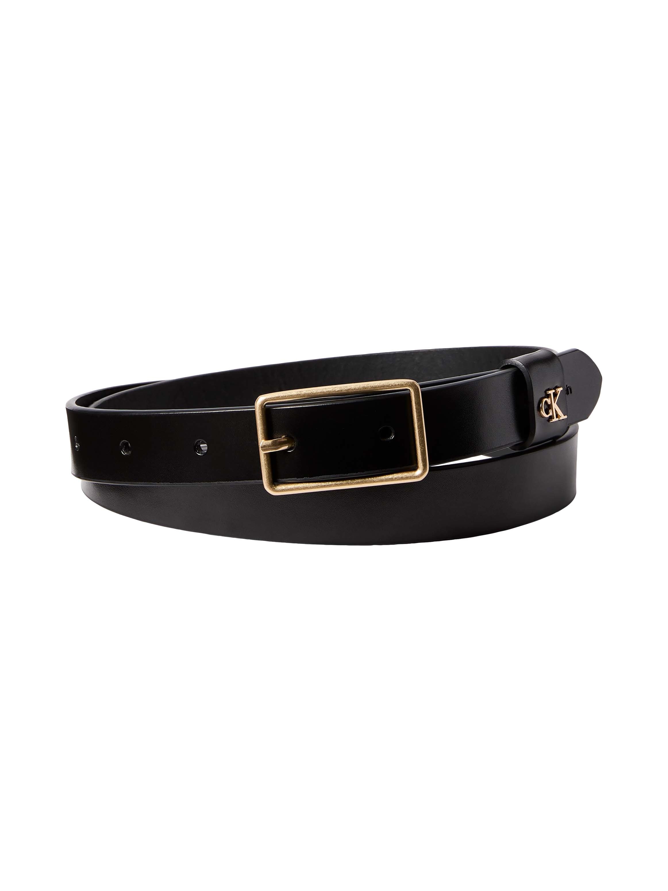 Calvin Klein Ledergürtel "SQUARE BUCKLE CK LOOP 25MM" Größenverstellbar günstig online kaufen