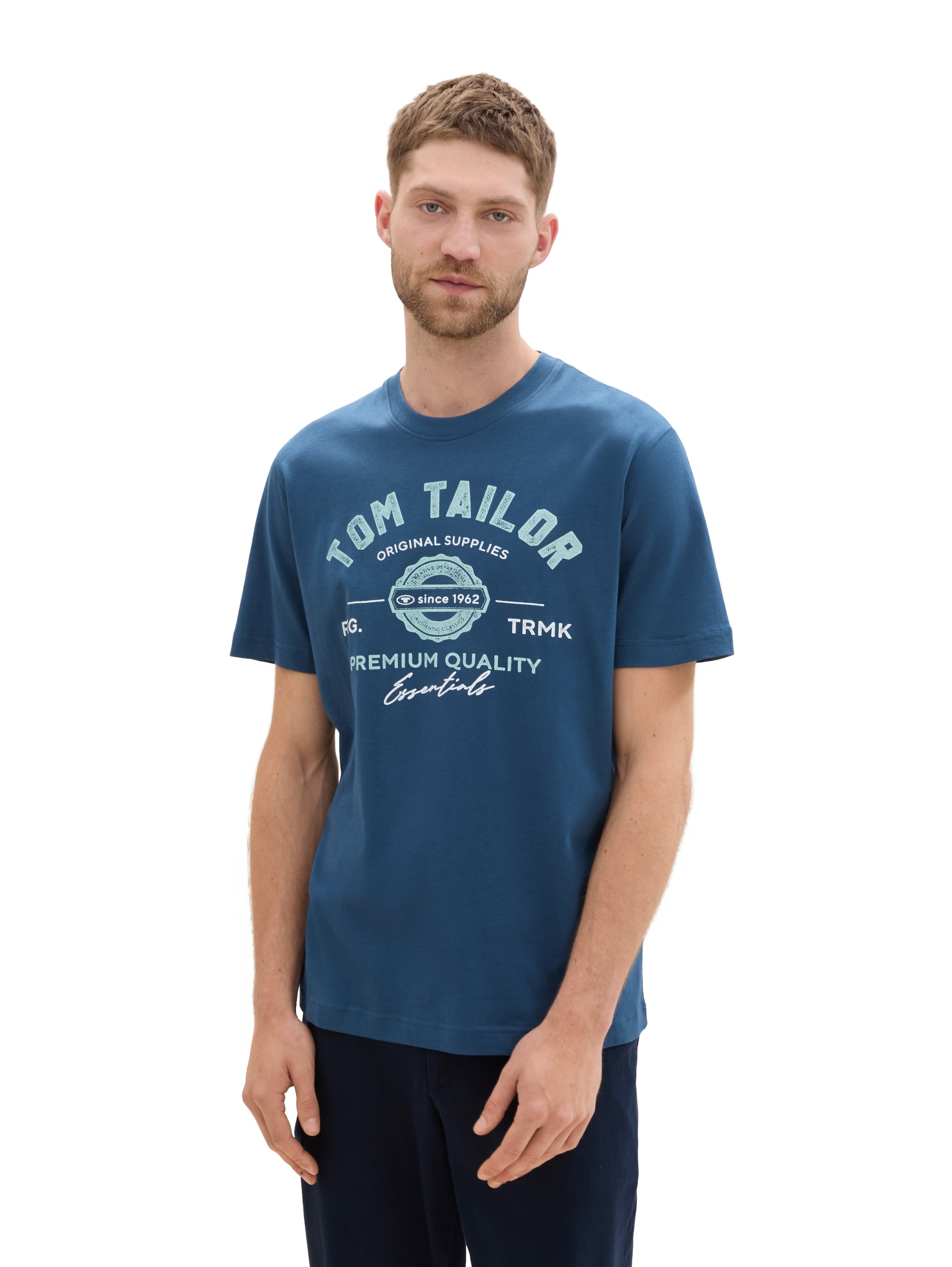 TOM TAILOR T-Shirt, mit großem Logofrontprint günstig online kaufen