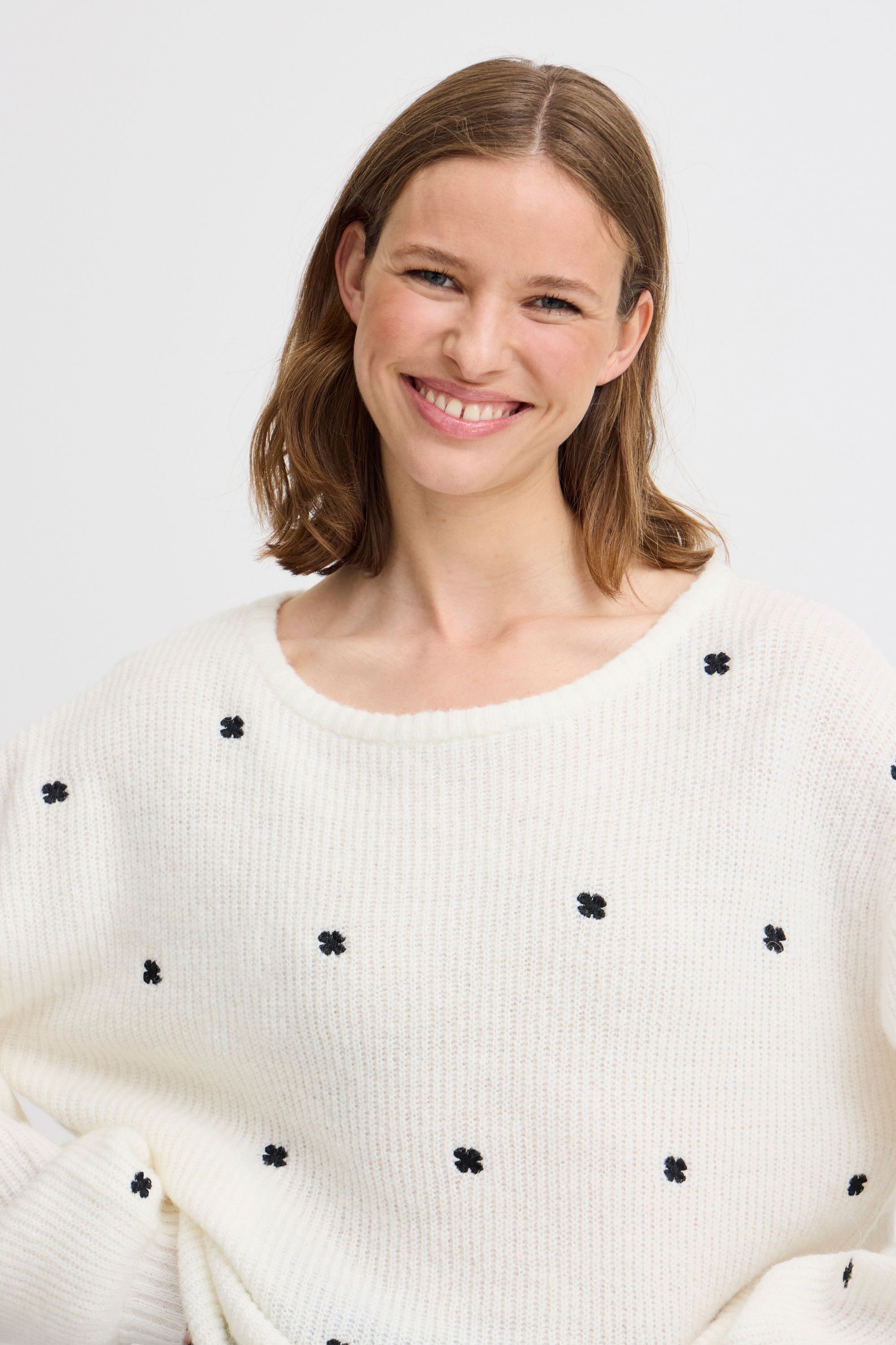 b.young Strickpullover »Strickpullover BYOTIKI EMBROIDERY JUMPER -«
