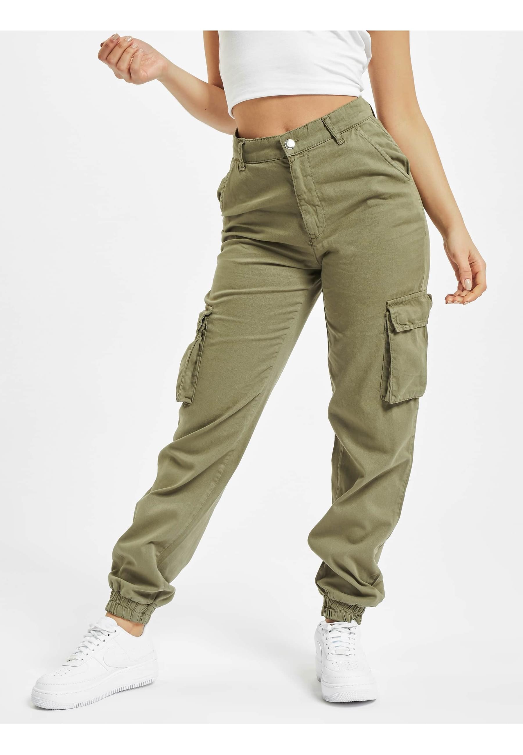 DEF Stoffhose »DEF Damen Aya Cargopants«, (1 tlg.)
