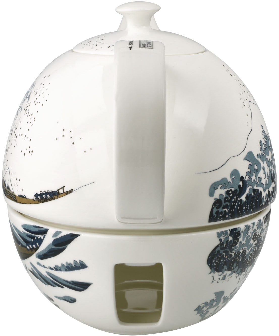 Goebel Kanne »Teekanne mit Stövchen Hokusai- Die Große Welle« 1 Stk. tlg.