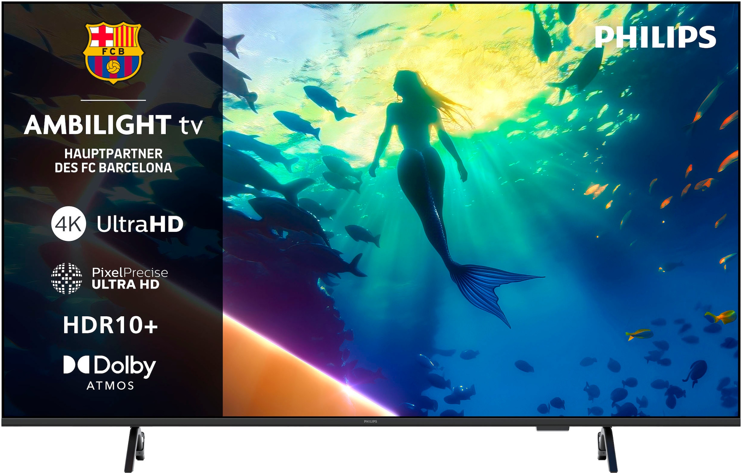 PHILIPS LED-Fernseher "43PUS8000/12", 65 ′′, schwarz, Fernseher