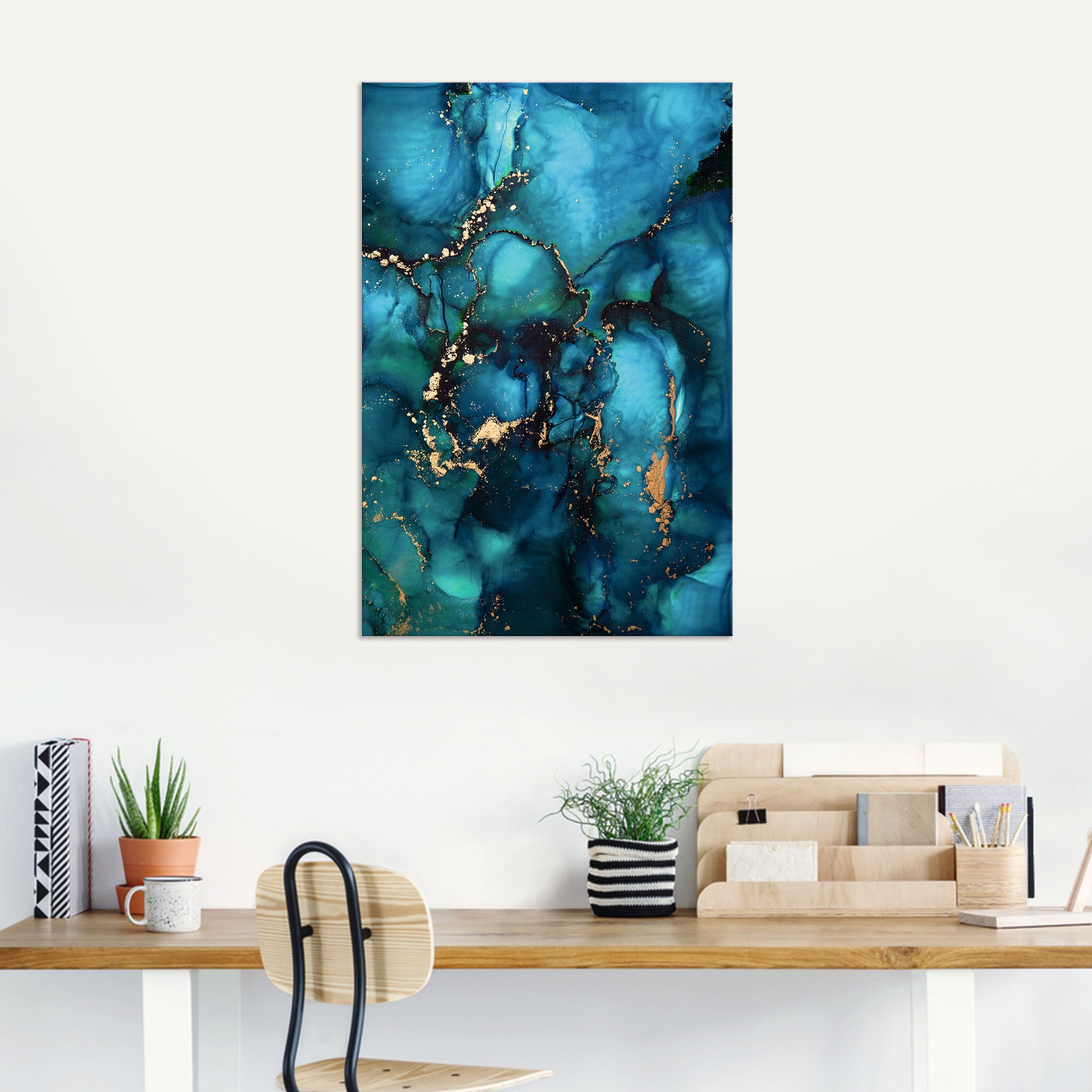 Artland Wandbild »Lagune«, Muster, (1 St.), als Alubild, Outdoorbild, Leinwandbild, Poster in verschied. Größen