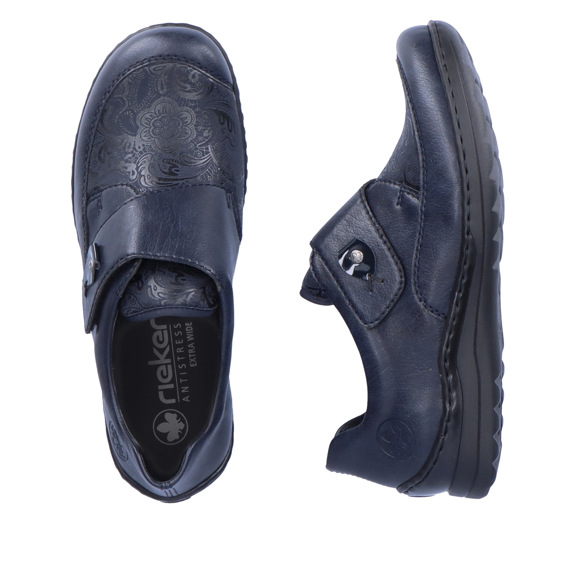 Rieker Klettschuh, mit dezentem Paisley-Muster