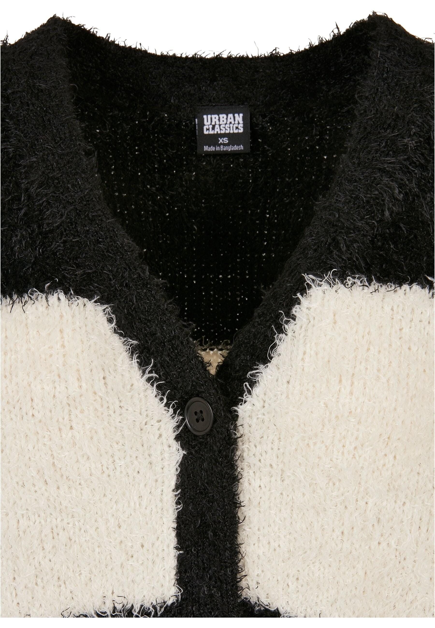 URBAN CLASSICS Strickjacke »Urban Classics Damen Ladies Short Oversized Feather Cardigan«
