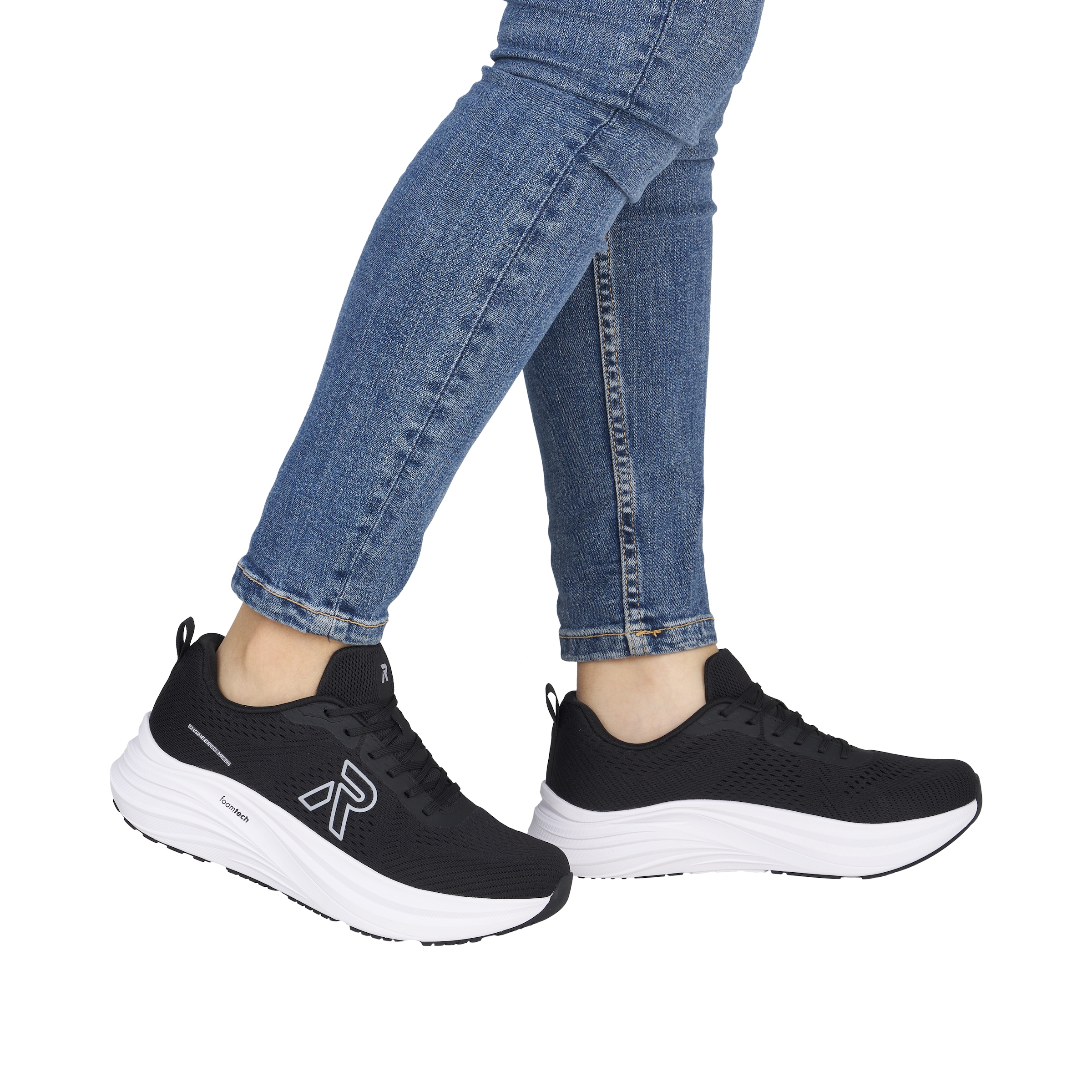 Rieker Plateausneaker  Freizeitschuh, Halbschuh, Schnürer mit leichter Laufsohle