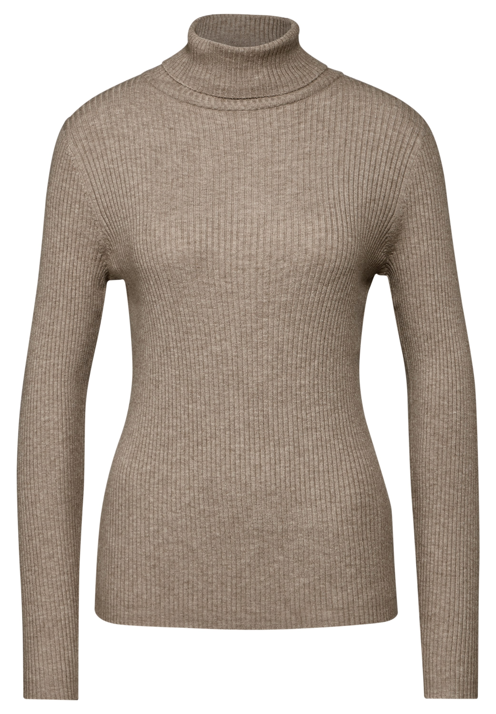 STREET ONE Rollkragenpullover, mit Rippstrick-Struktur