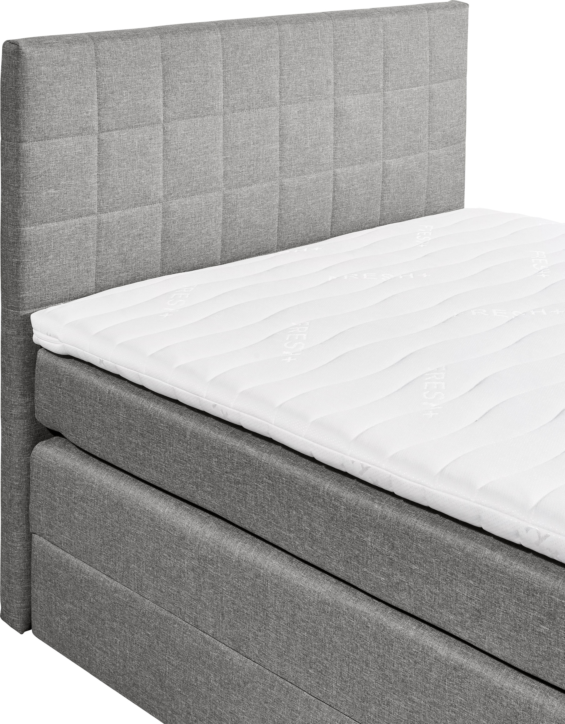 ED EXCITING DESIGN Boxspringbett »Hawaii«, inkl. einem Bettkasten und Topper