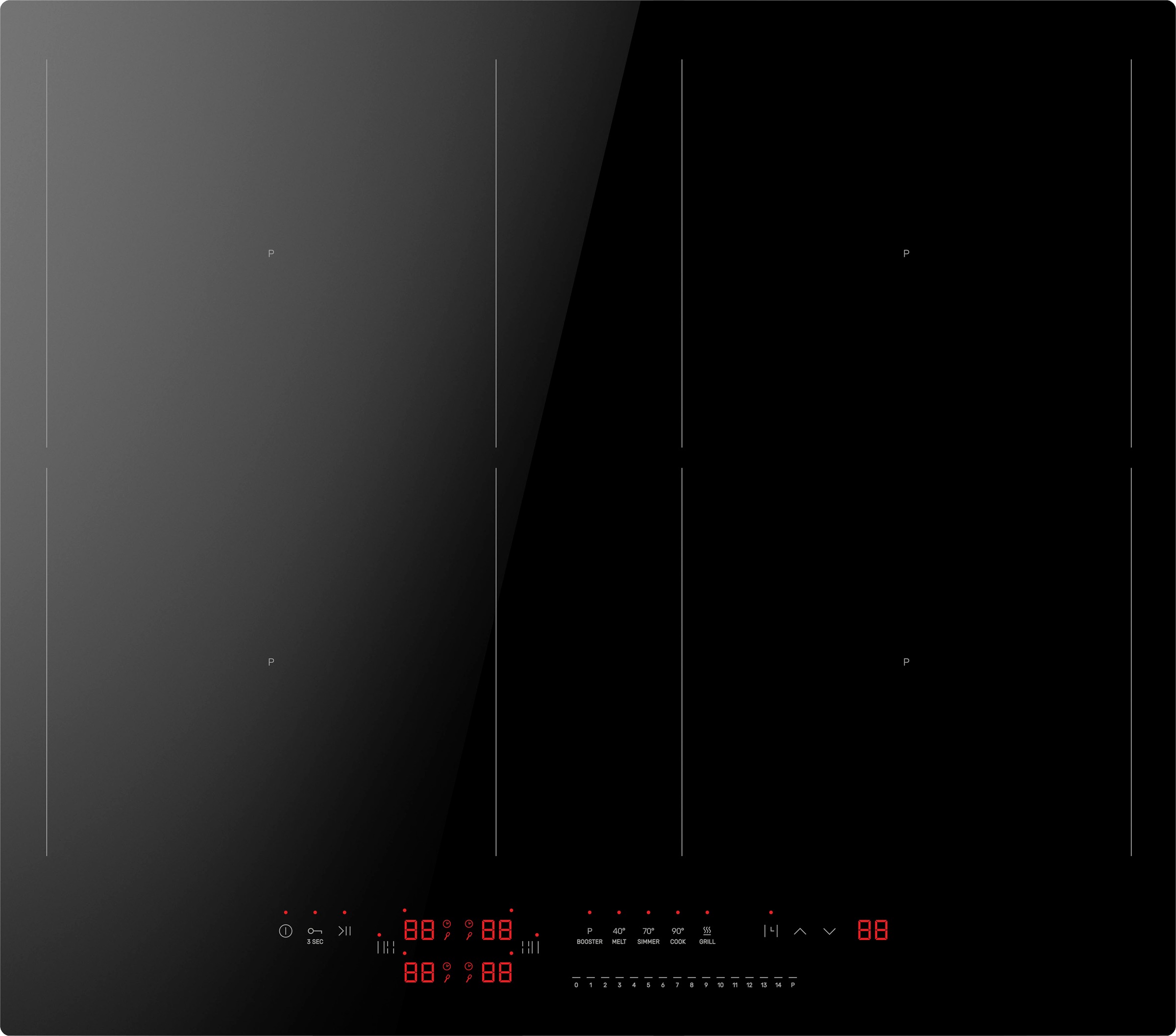 Amica Induktions-Kochfeld "KMI 776 660 C" Viel Platz und schnelle Hitze für günstig online kaufen