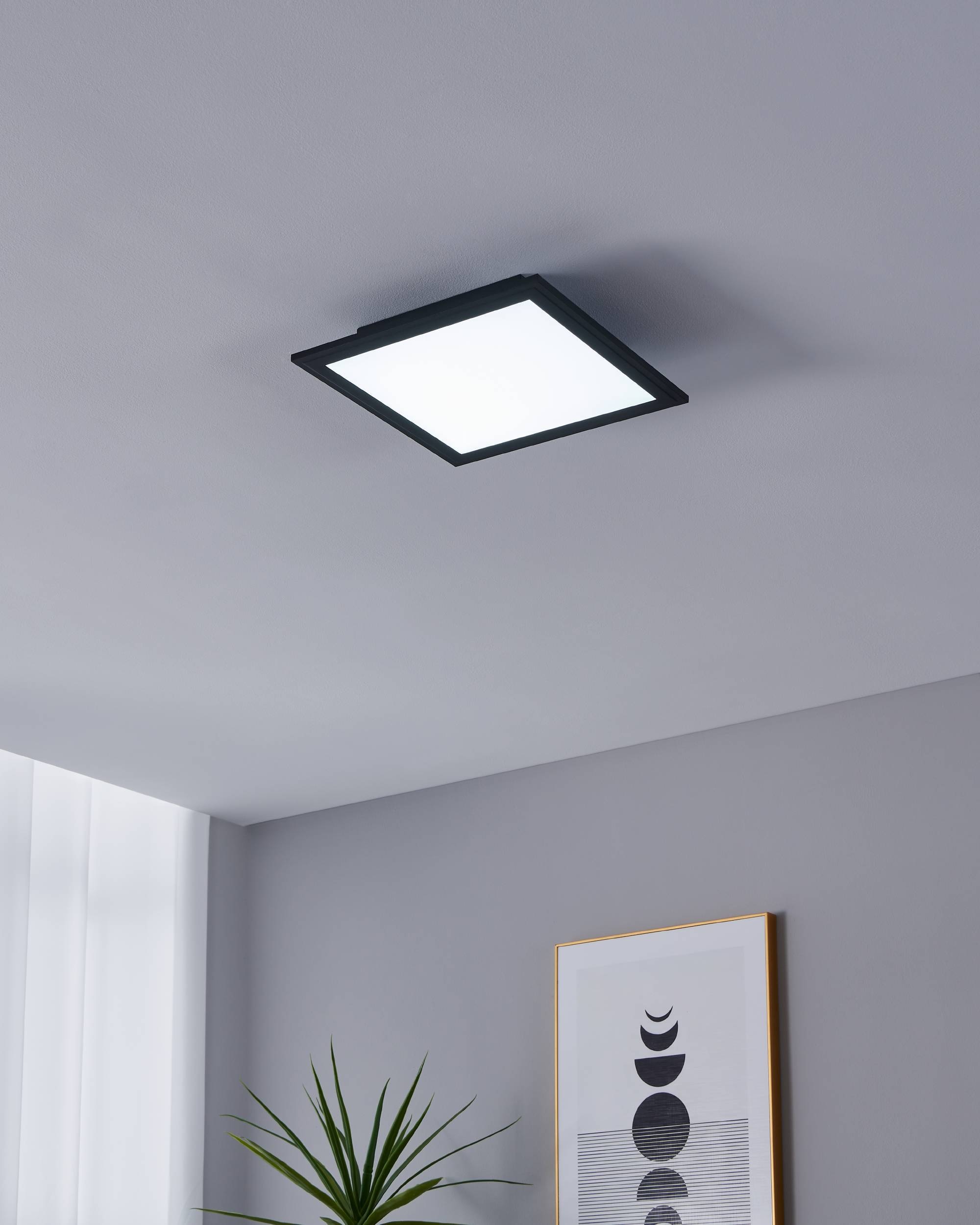 EGLO LED-Deckenleuchte »SALOBRENA-Z«,  in schwarz aus Alu / inkl. LED fest integriert - 15,3 Watt