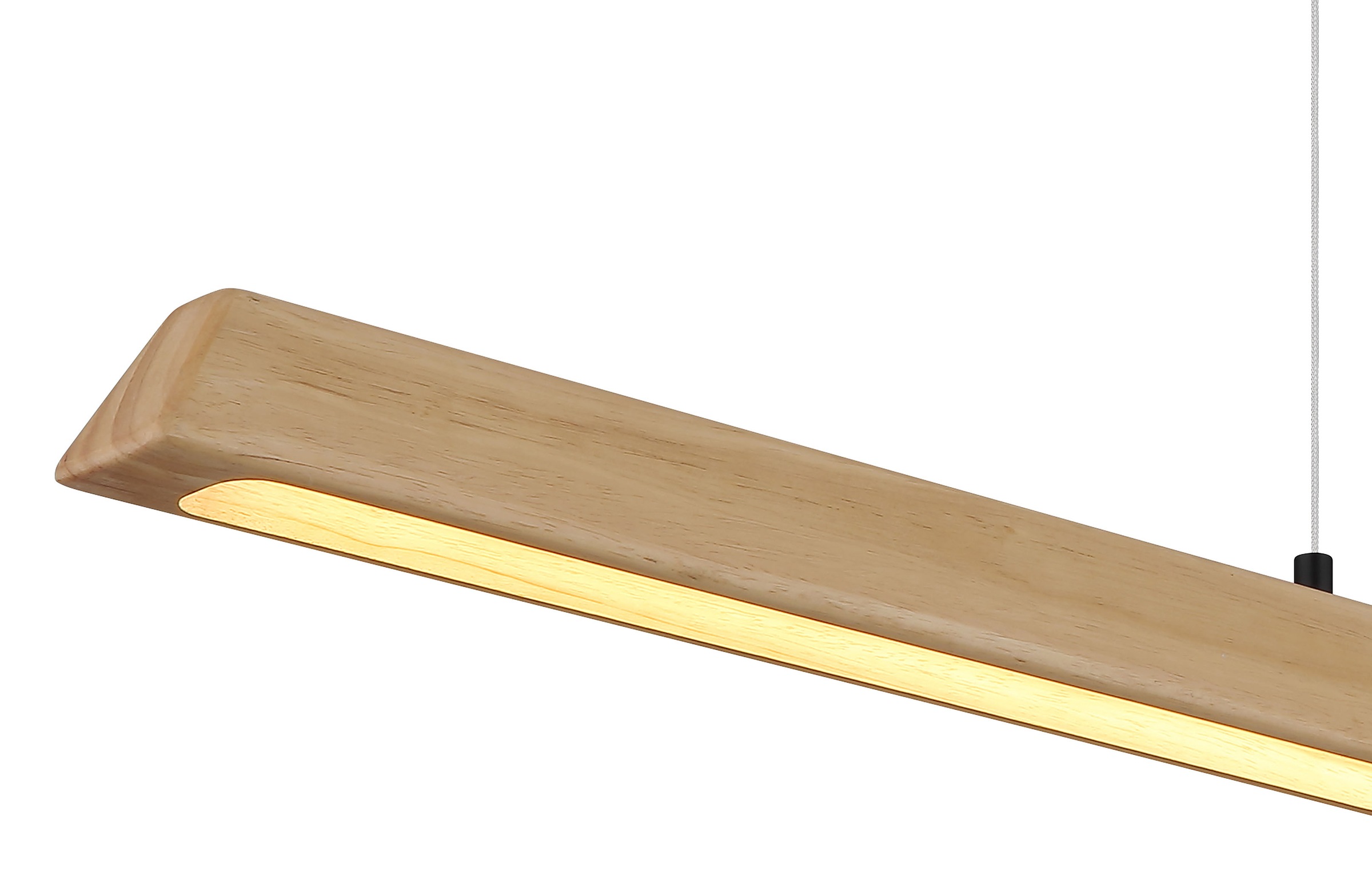 GLOBO LIGHTING Hängeleuchte »MELBA« LED-Modul 1 Stk. Schwarz Holz Hängeleuchte Touchdimmer LED CCT, höhenverstellbar