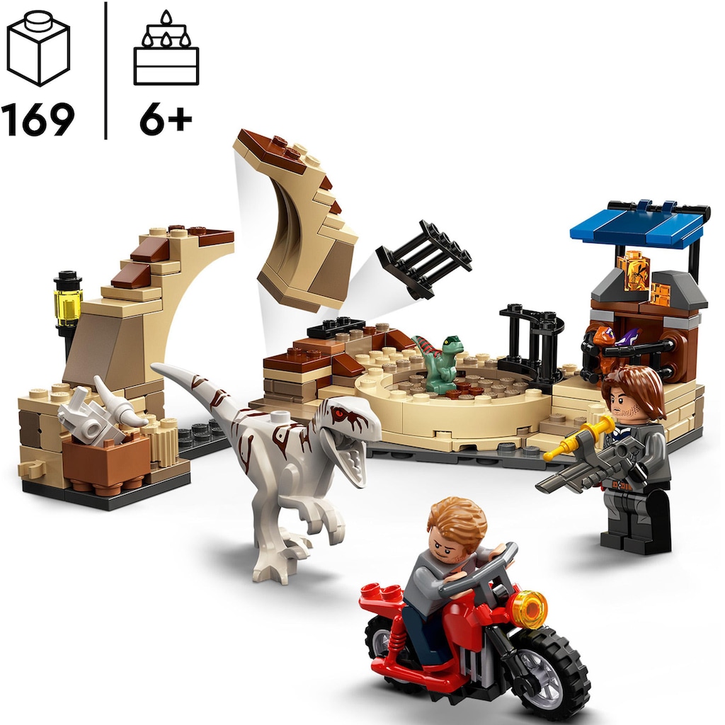 LEGO® Konstruktionsspielsteine »Atrociraptor: Motorradverfolgungsjagd (76945), LEGO® Jurassic World«, (169 St.)