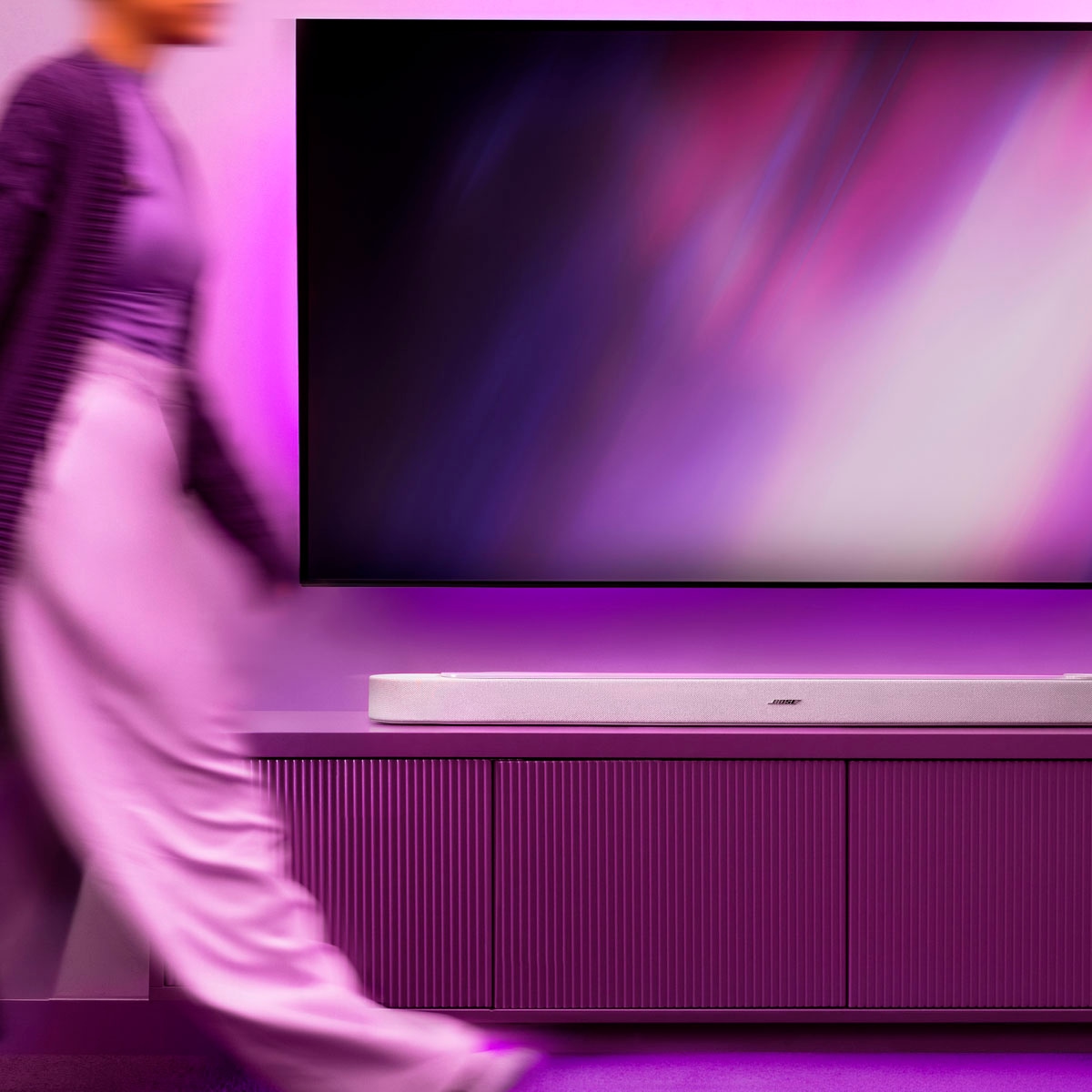 Bose Soundbar »Lifestyle Ultra« 5.1.2 (Bluetooth | WLAN 360°-Sound | App-Steuerung | Mikrofon | Mikrofon-Stummschaltung | Multiroom | Sprachsteuerung 50 W)