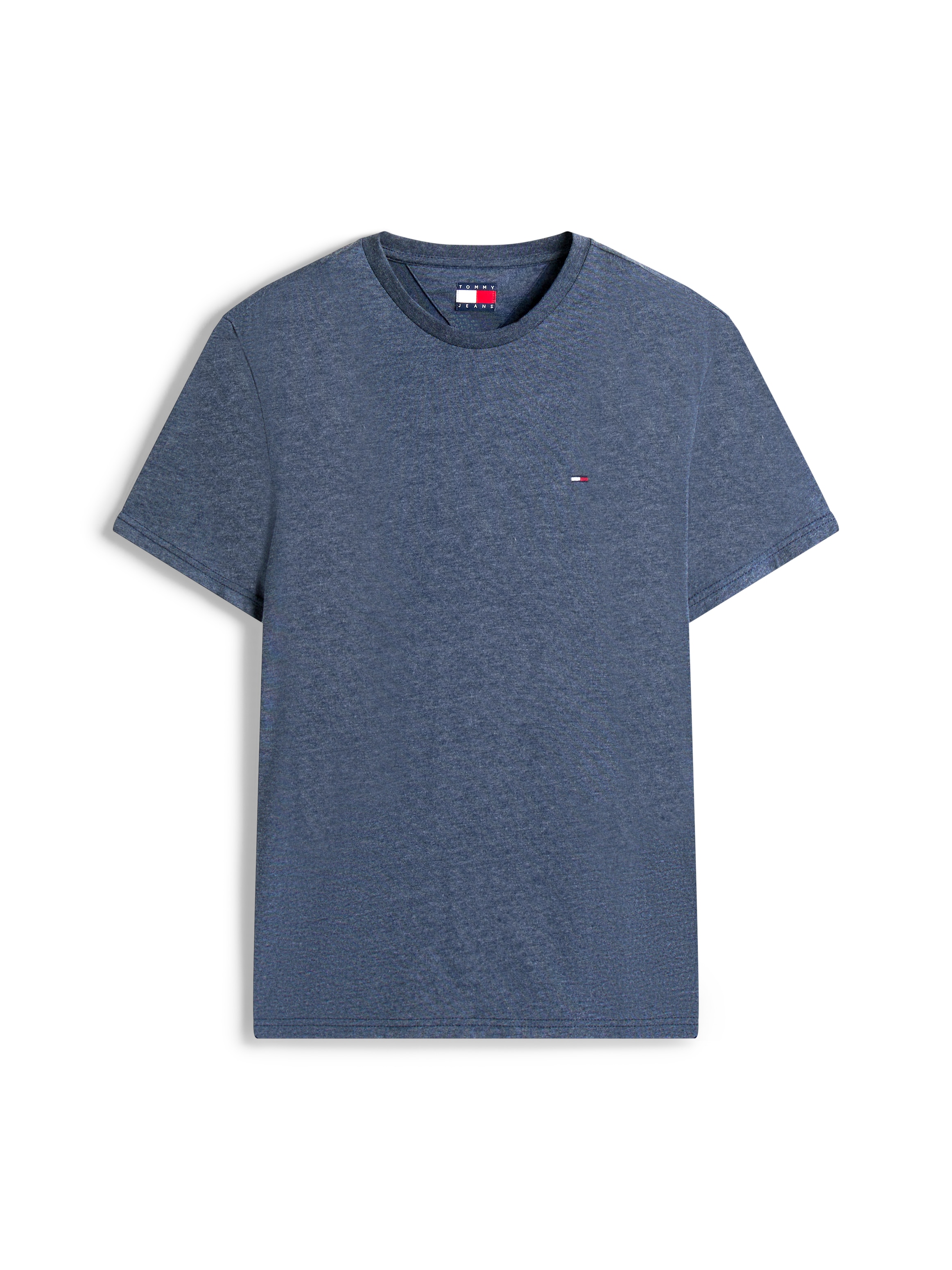 Tommy Jeans T-Shirt »TJM XSLIM JASPE HTR TEE EXT«, Mit Rundhalsausschnitt