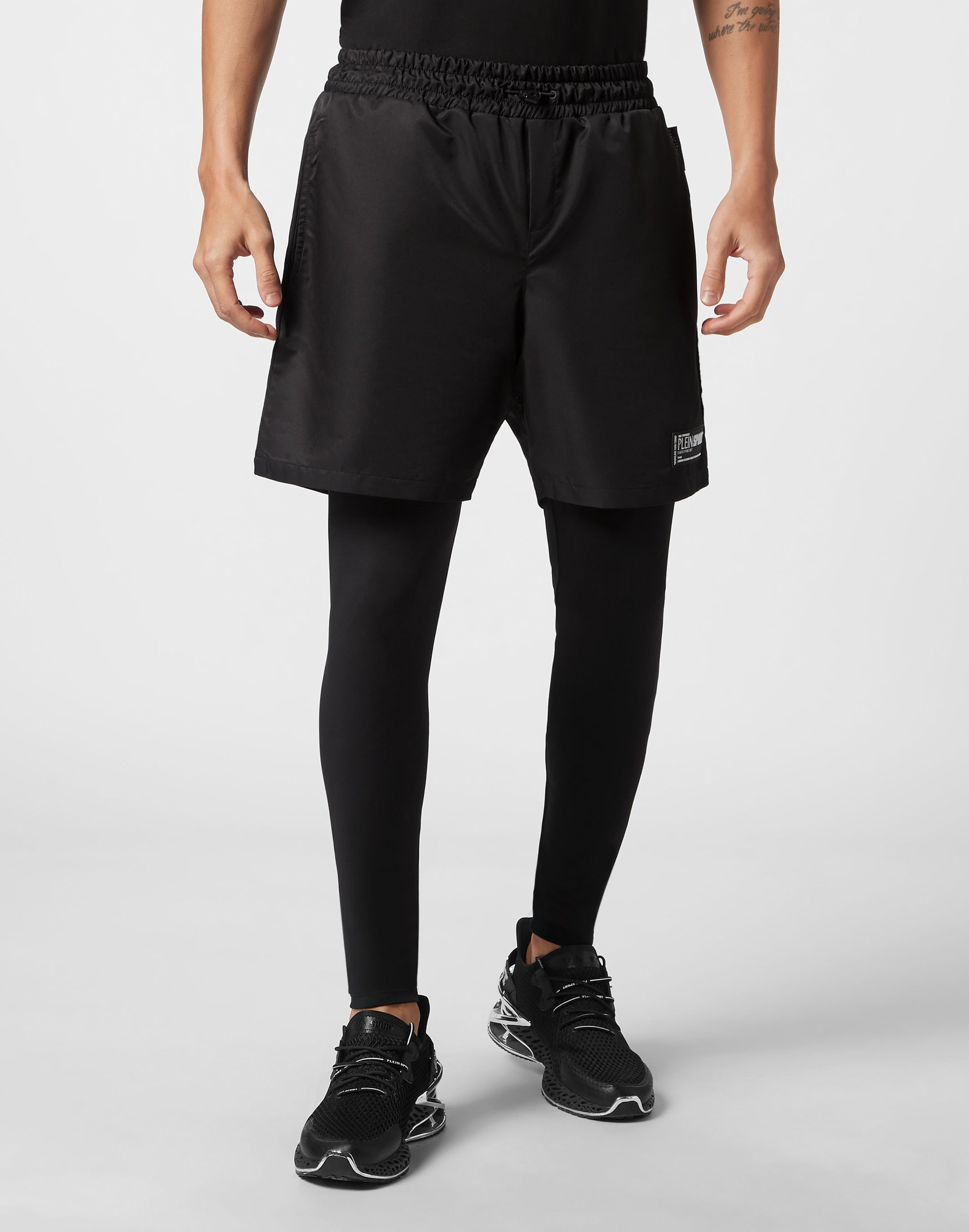 PLEIN SPORT Sporthose "2-In-1 Laufhose 2-In-1-Laufshorts" günstig online kaufen