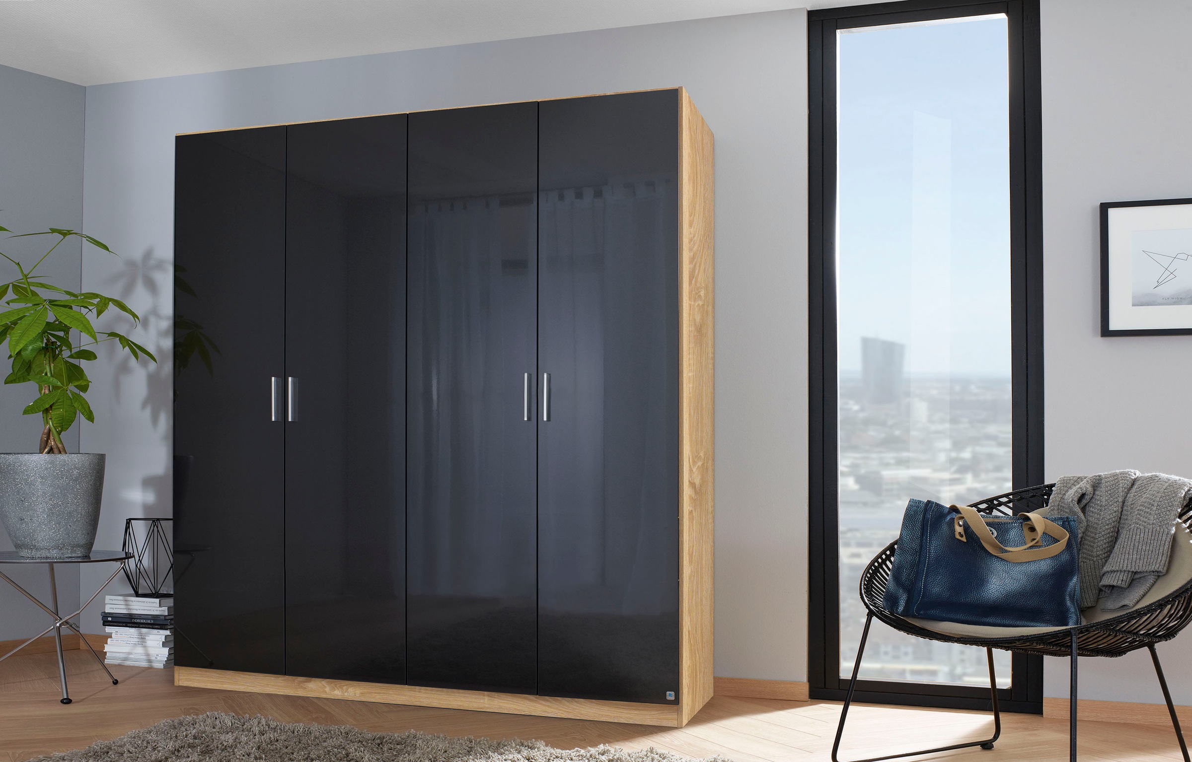 rauch Drehtürenschrank »Celle«, in 4 Breiten und 2 Höhen, optional mit Schubkästen MADE IN GERMANY