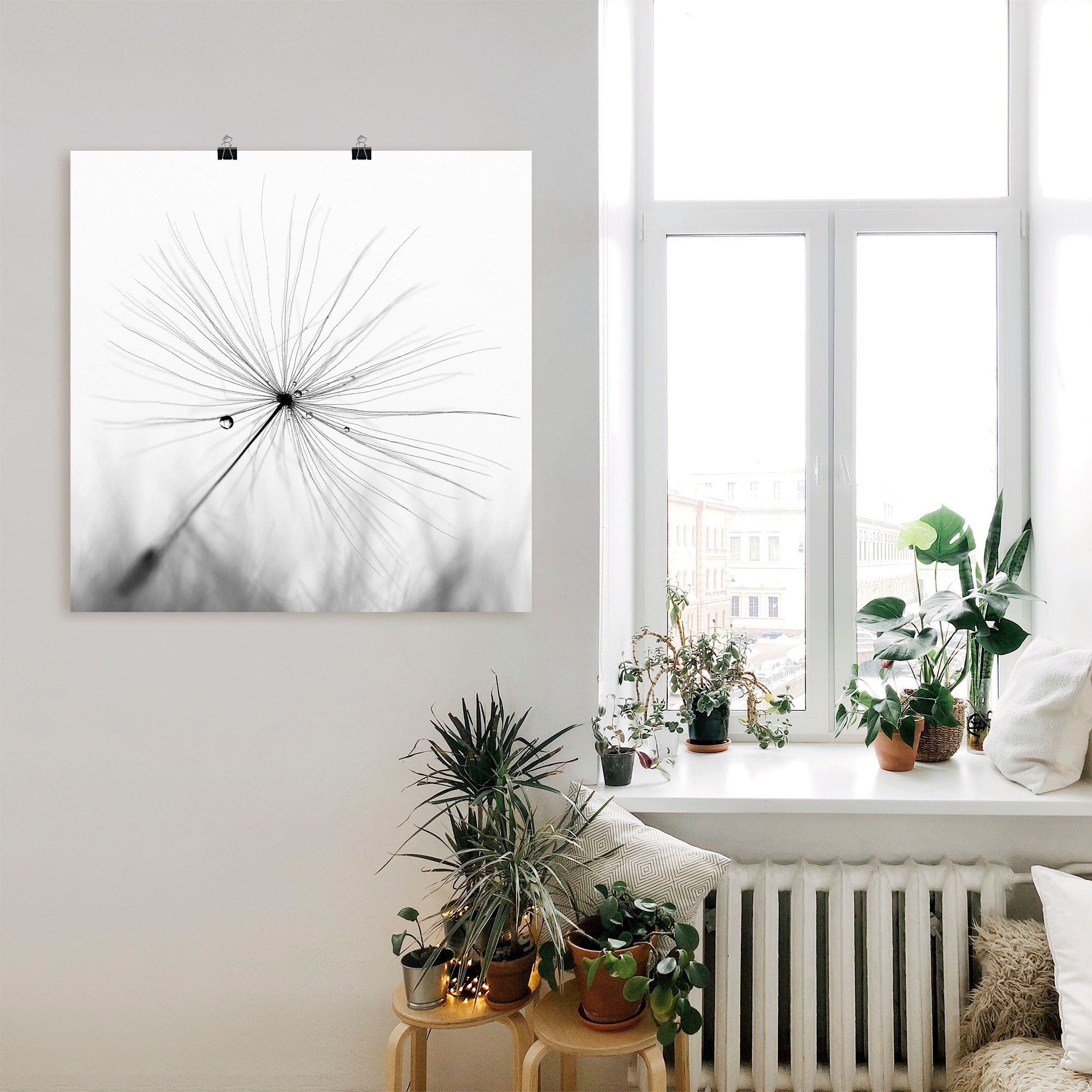 Artland Wandbild »Pusteblume Schirmchen«, Blumen, (1 St.), als Alubild, Outdoorbild, Leinwandbild, Poster, Wandaufkleber