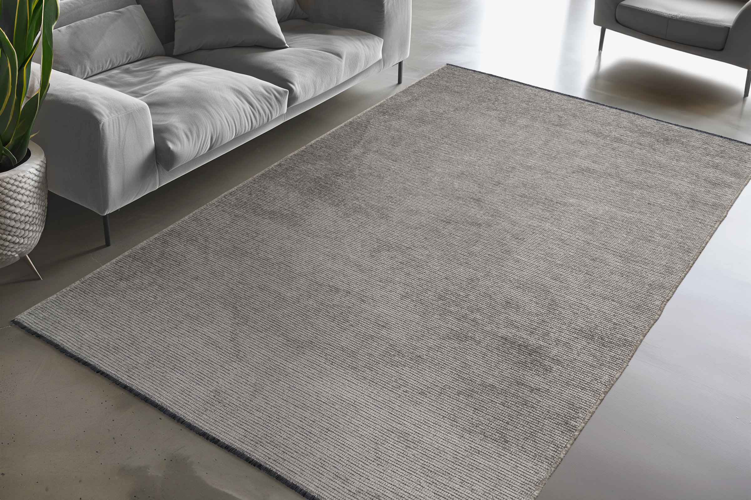 Kayoom "Trendy Touch 425" rechteckig 8 mm Höhe Kurzflor, Modernes Muster, Vegan, Wohnzimmer