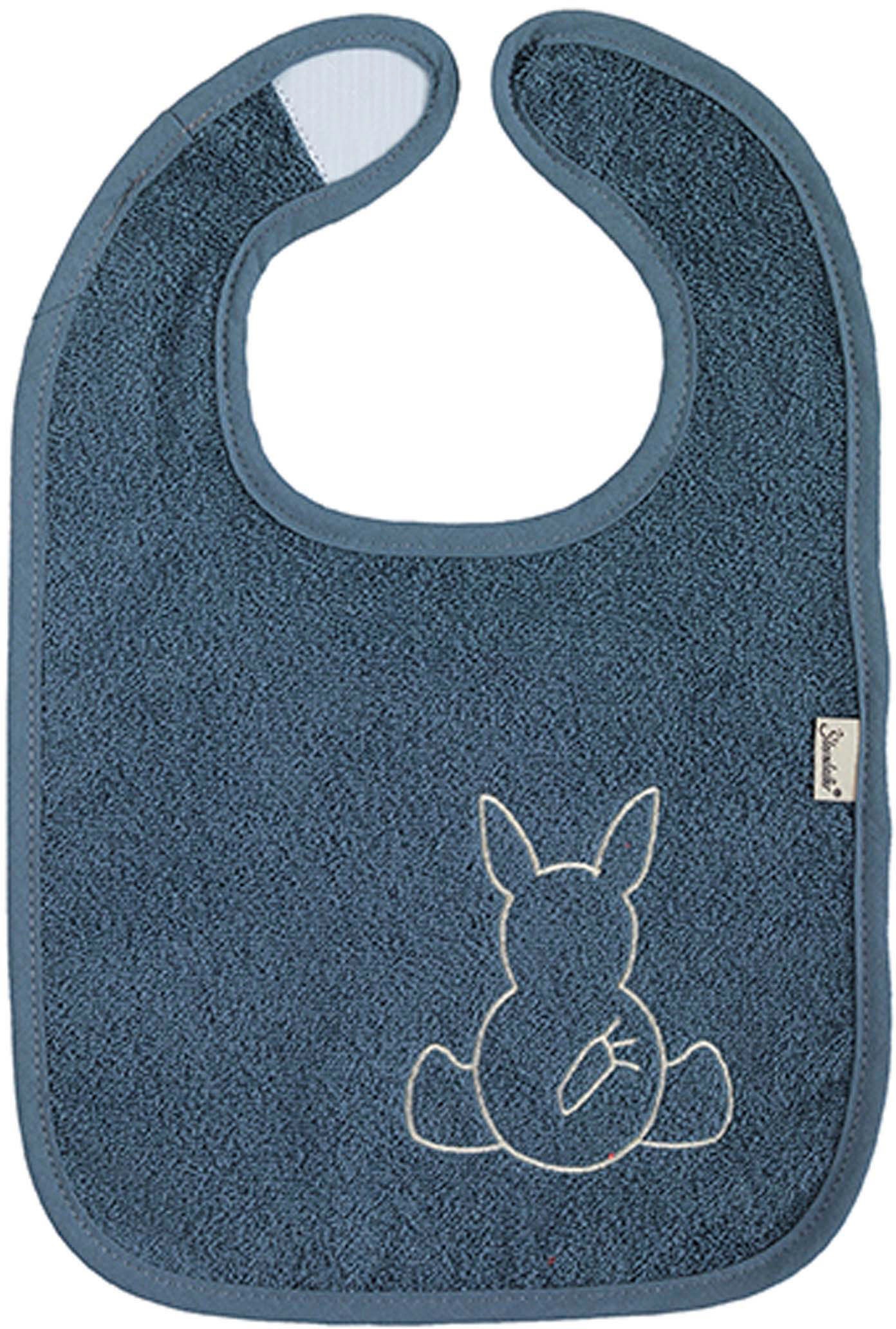 Sterntaler® Lätzchen »Doppelpack, Klettlätzchen Emmi, graublau«, (Set, 2 St.), GOTS made with organic materials, zertifiziert 1065506