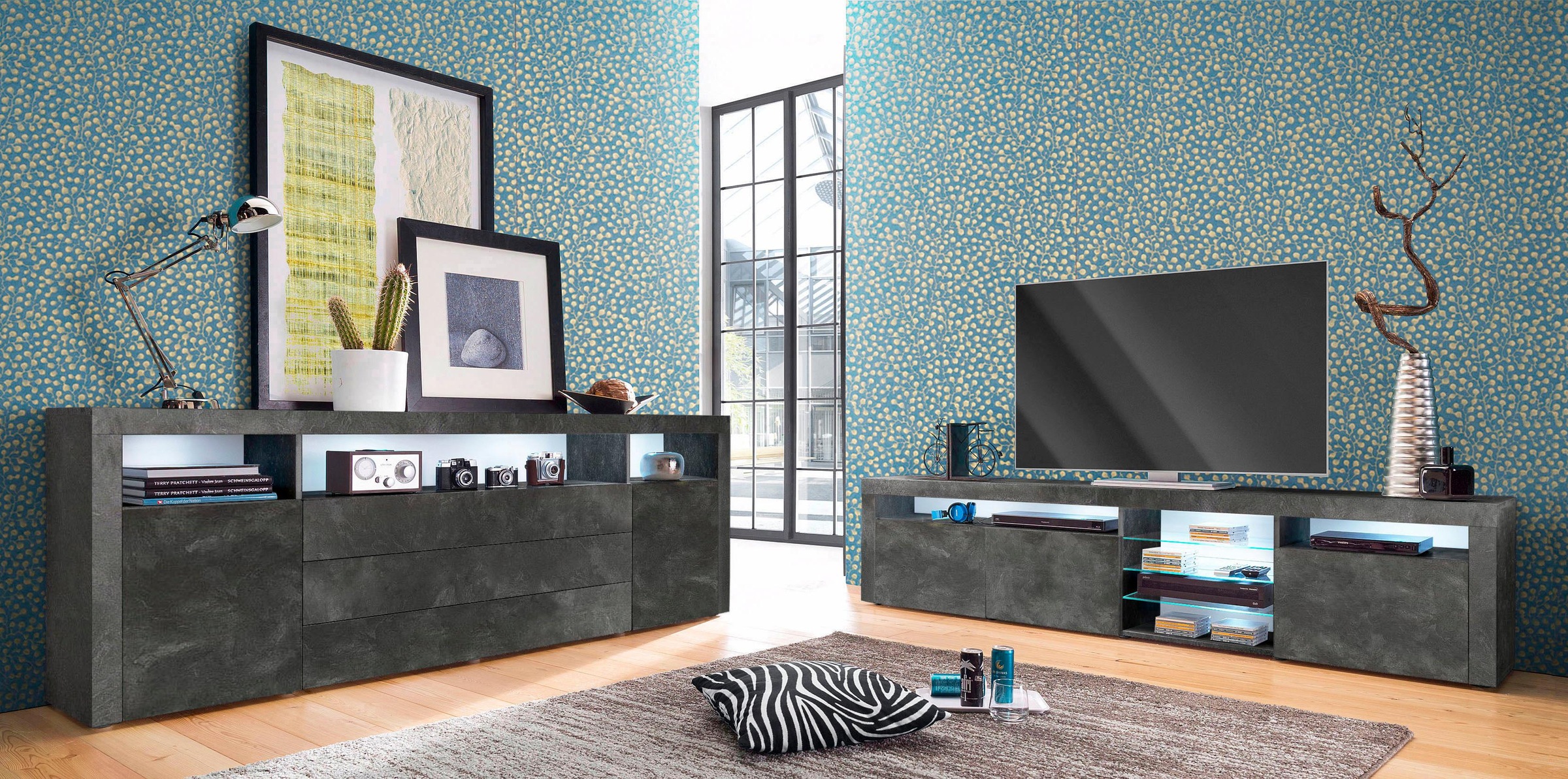borchardt Möbel Sideboard "Santa Fé, Kommode 200 cm breit" Breite 200 cm