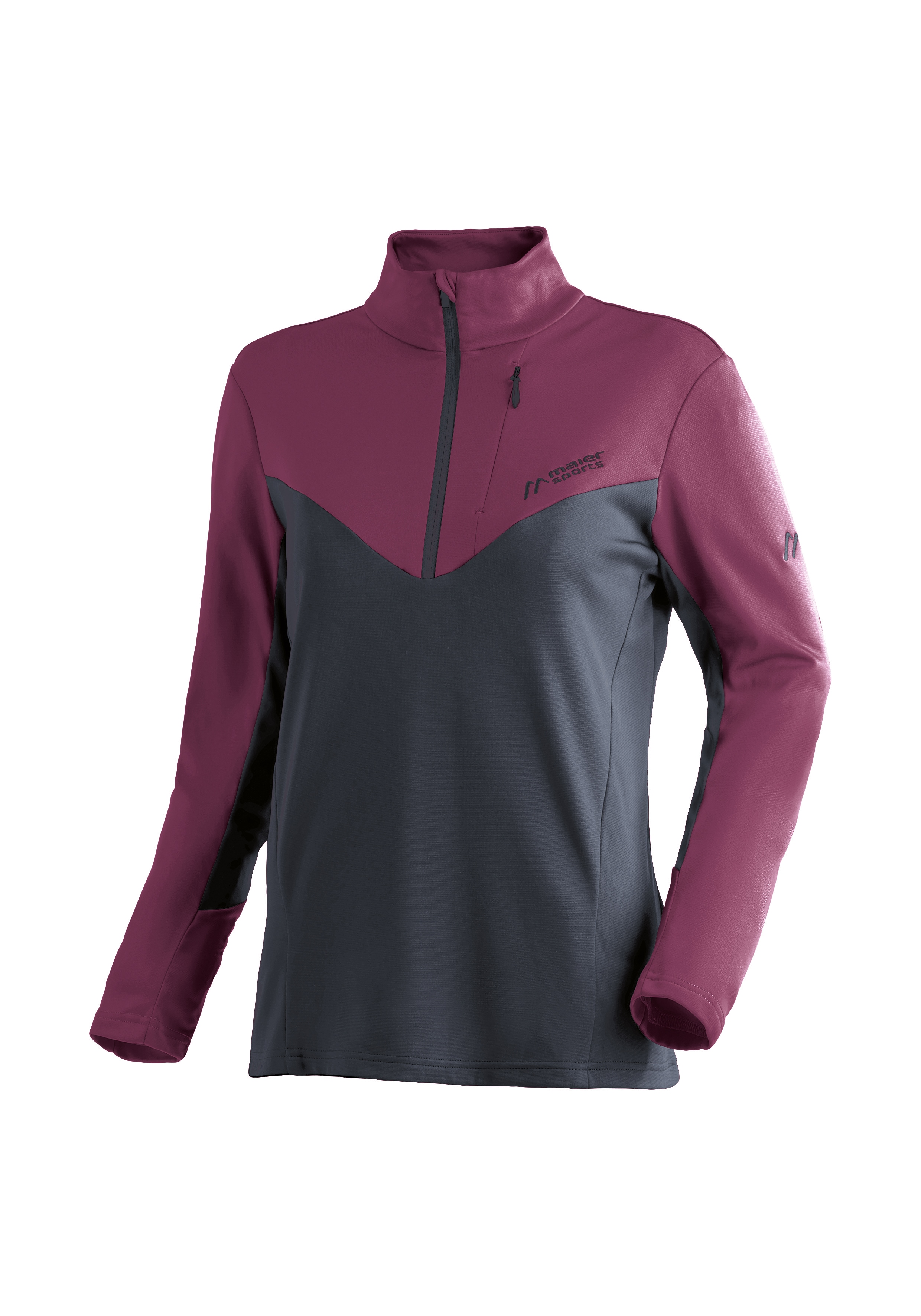 Maier Sports Rollkragenpullover "Evii" Damen Midlayer, warmes und schnelltrocknendes Fleece