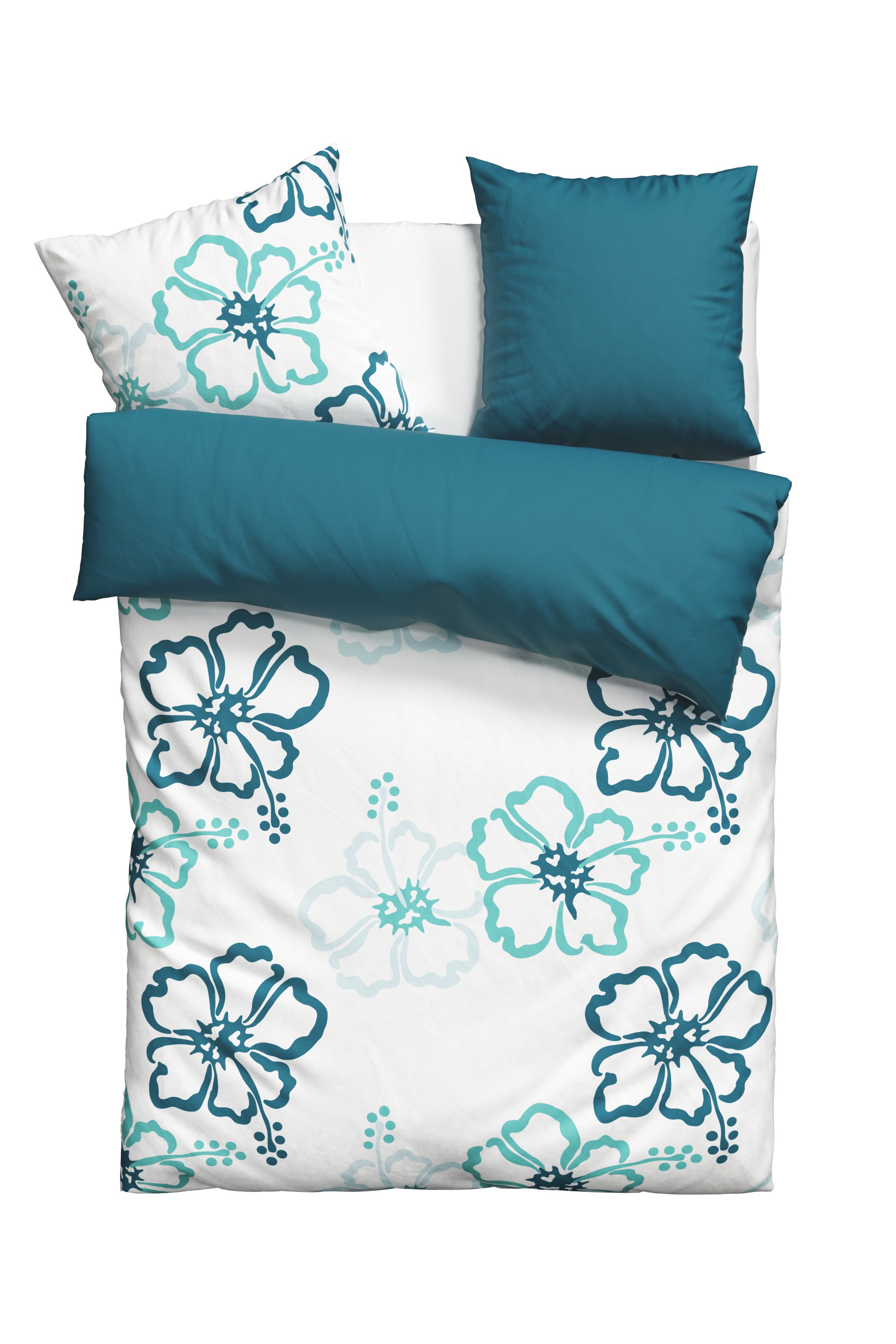 my home Wendebettwäsche "Litschi" 2 Stk. tlg. ab Größe 135x200 cm, mit Blum günstig online kaufen