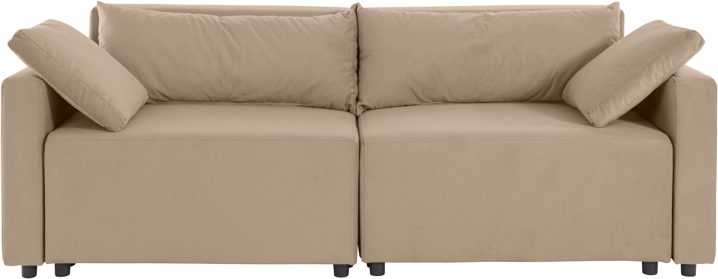 Home affaire 2-Sitzer "Marva 2tlg." beide Elemente ausziehbar für Bettfunkt günstig online kaufen