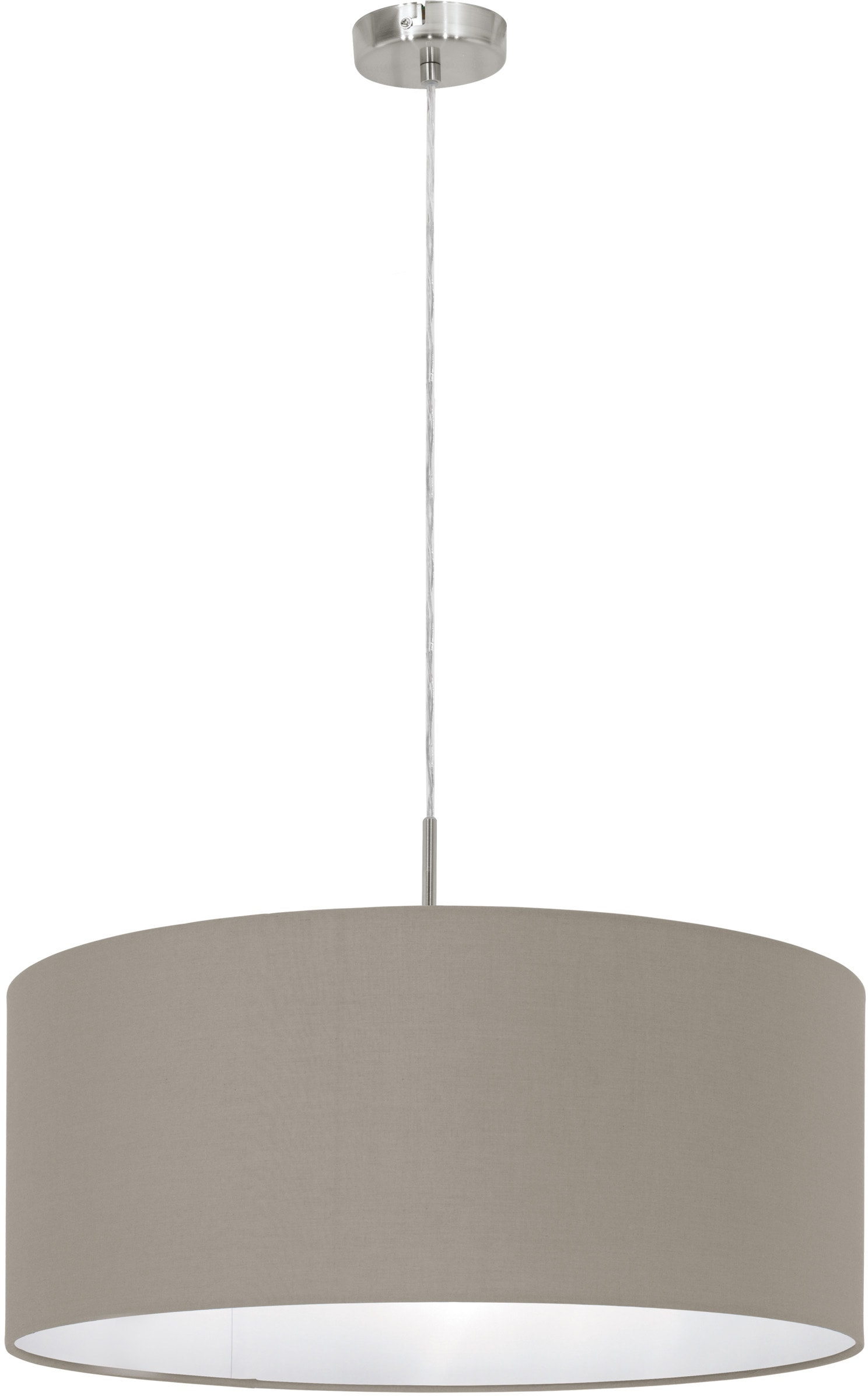 EGLO Hängeleuchte »PASTERI«, 1 flammig, Leuchtmittel E27 | Leuchtmittel wechselbar-ohne Leuchtmittel, Lampe aus Stoff / Ø53 x H110 cm / exkl. 1 x E27 (je max. 60W)