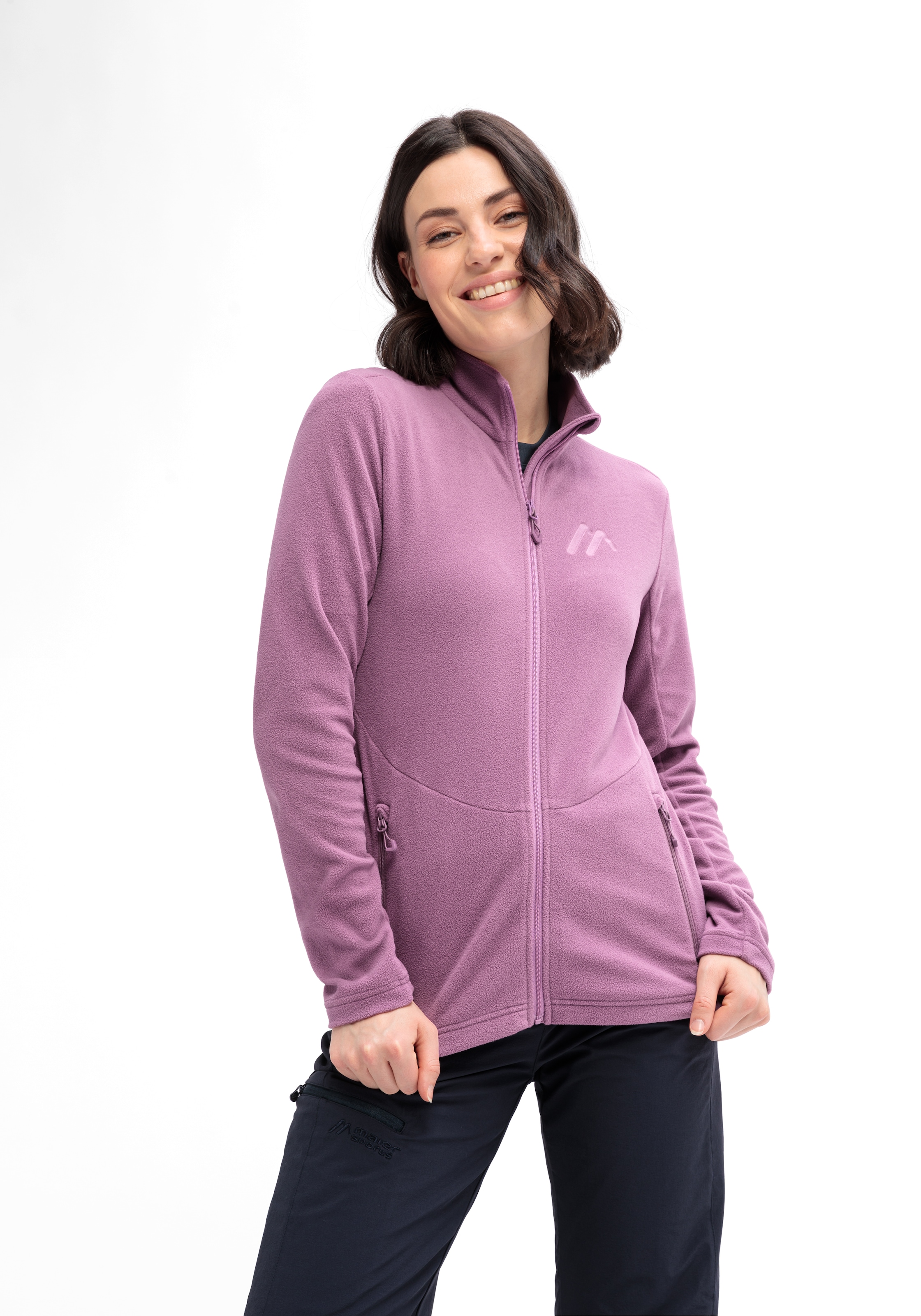 Maier Sports Fleecejacke »Denise Jacket W«, Damen Midlayer, atmungsaktiv schnelltrocknend, Full-Zip, Regular fit