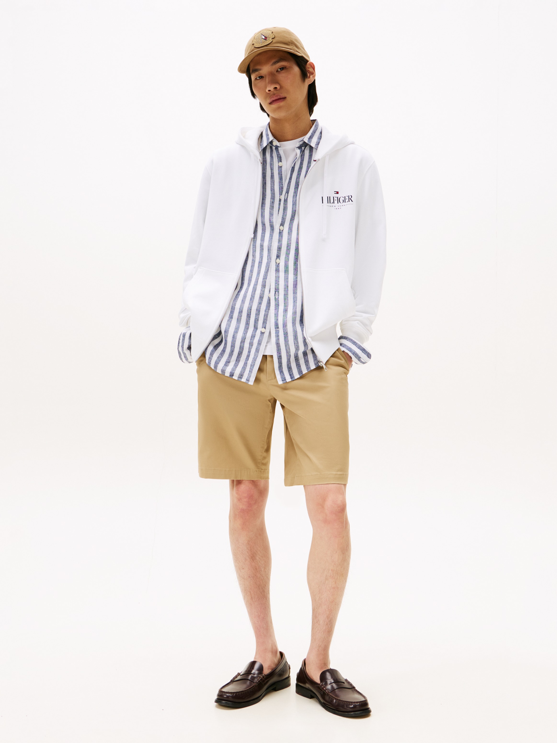 Tommy Hilfiger Kapuzensweatjacke »HILFIGER STACKED HOODED ZIP TH«