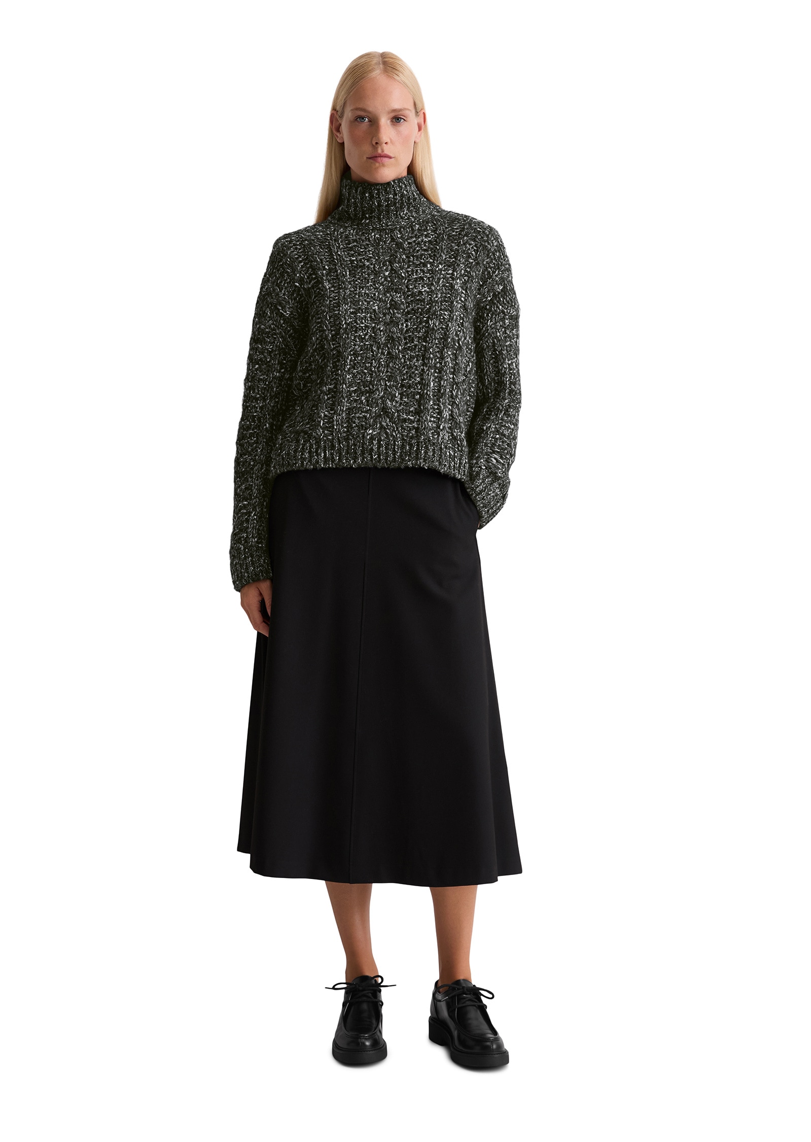 Marc O'Polo Stehkragenpullover »aus Alpakawolle-Baumwolle-Merinowolle-Mix«