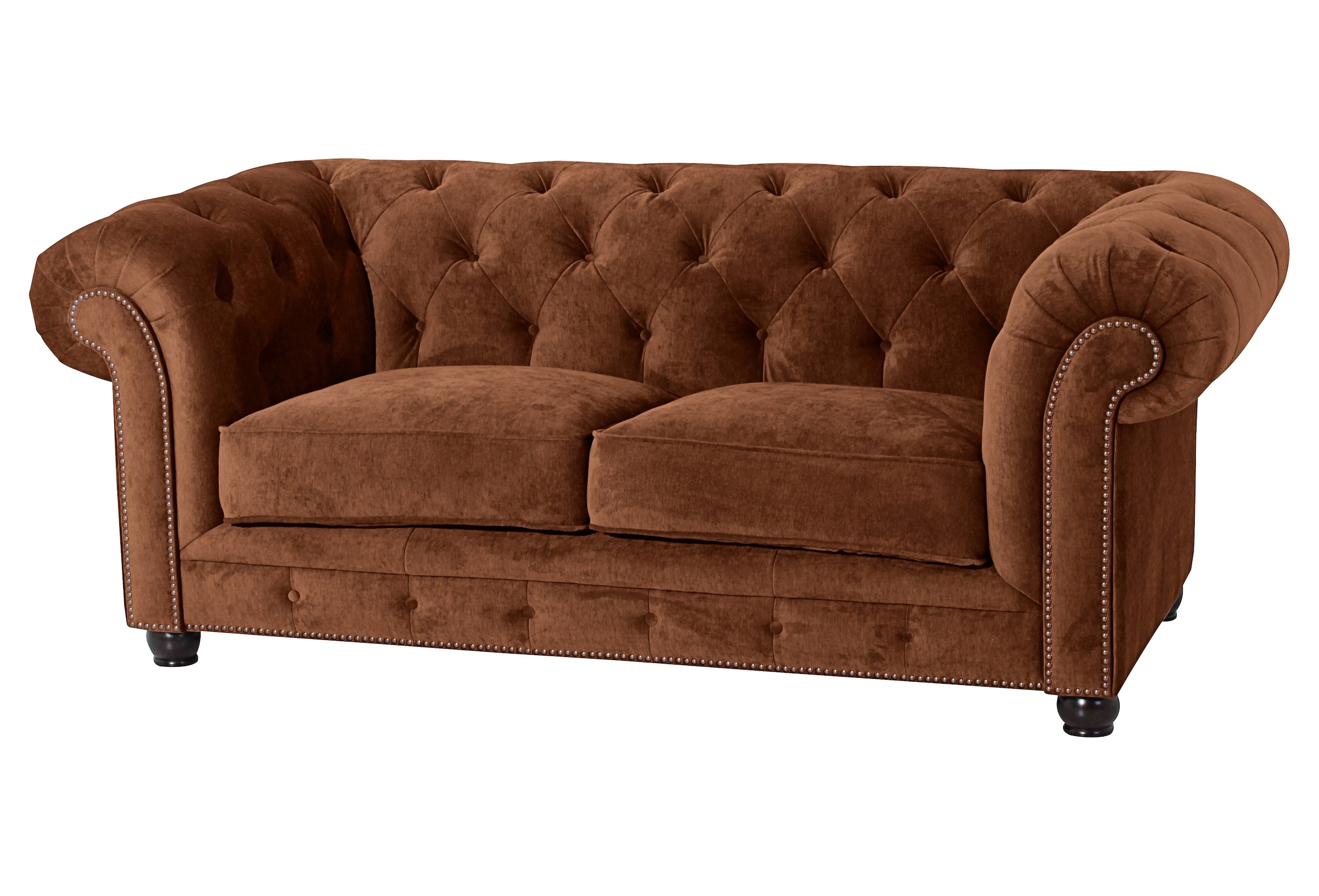 Max Winzer Chesterfield-Sofa "Old England modern, edel, Retro, hochwertig verarbeitet und bequem", mit aufwendiger Knopf