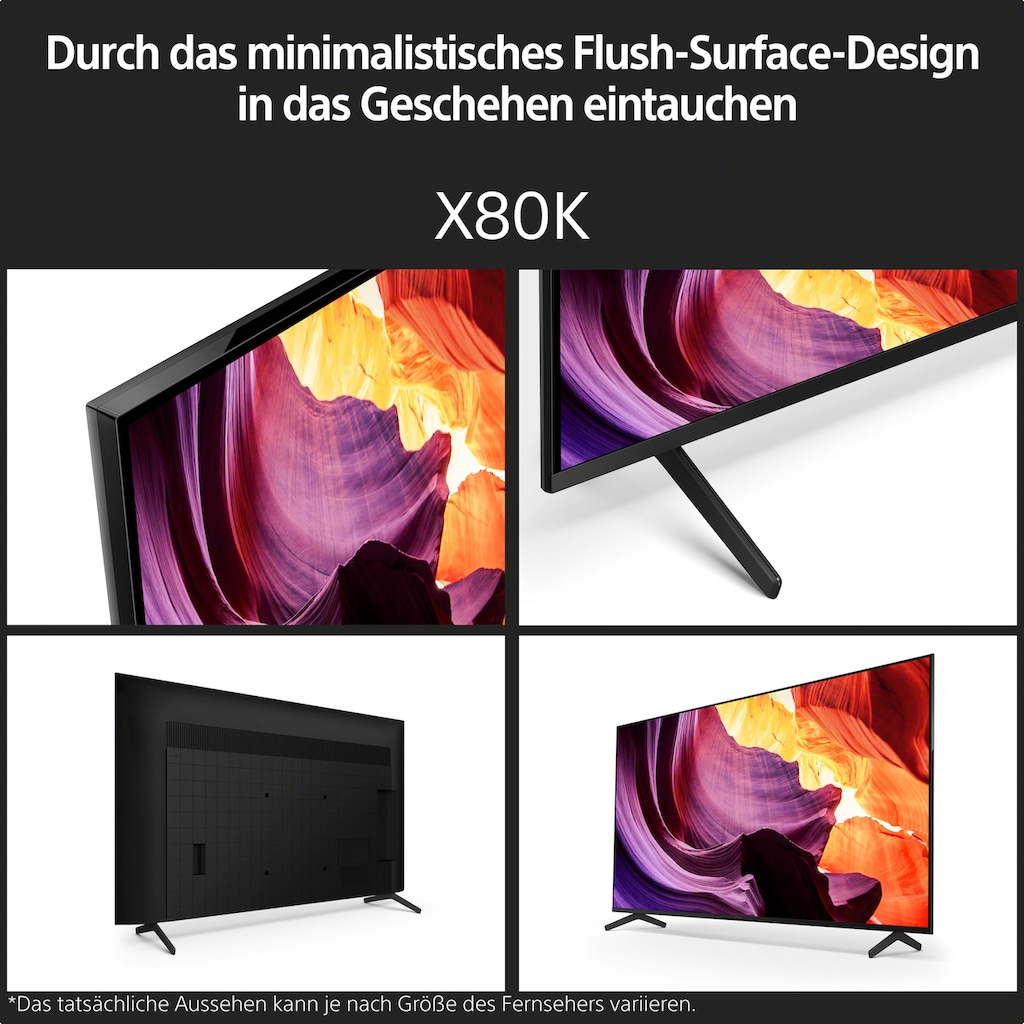 Sony LCD-LED Fernseher »KD50X80K«, 126 cm/50 Zoll, 4K Ultra HD, Smart-TV-Google TV