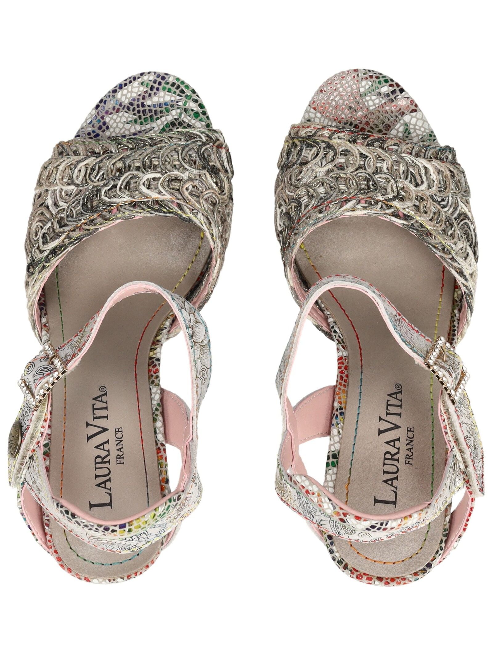 LAURA VITA High-Heel-Pumps »LAURA VITA Pumps Leder/Textil«