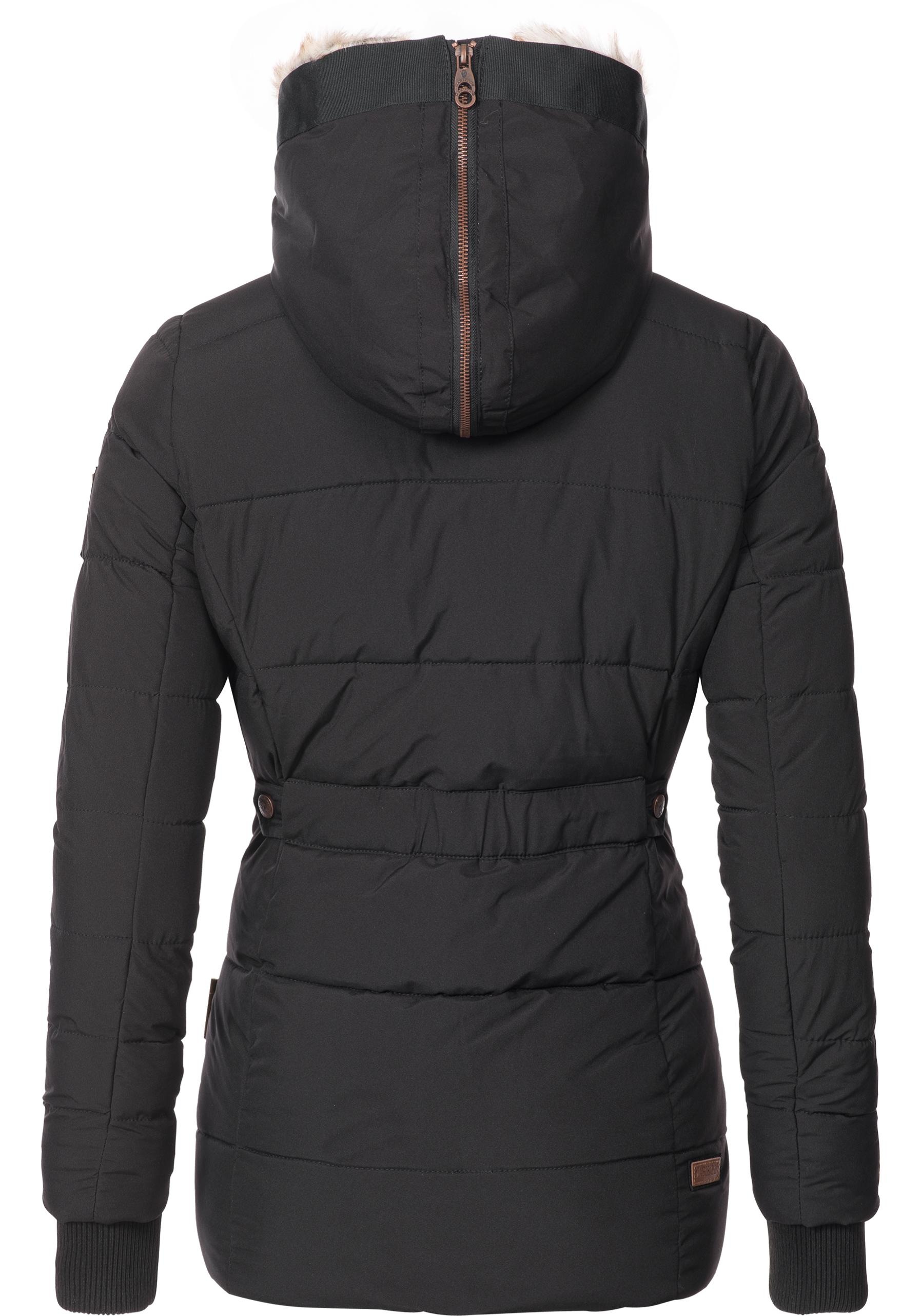 Marikoo Winterjacke »Nekoo«, mit Kapuze, stylische Damen Steppjacke mit großer Kapuze