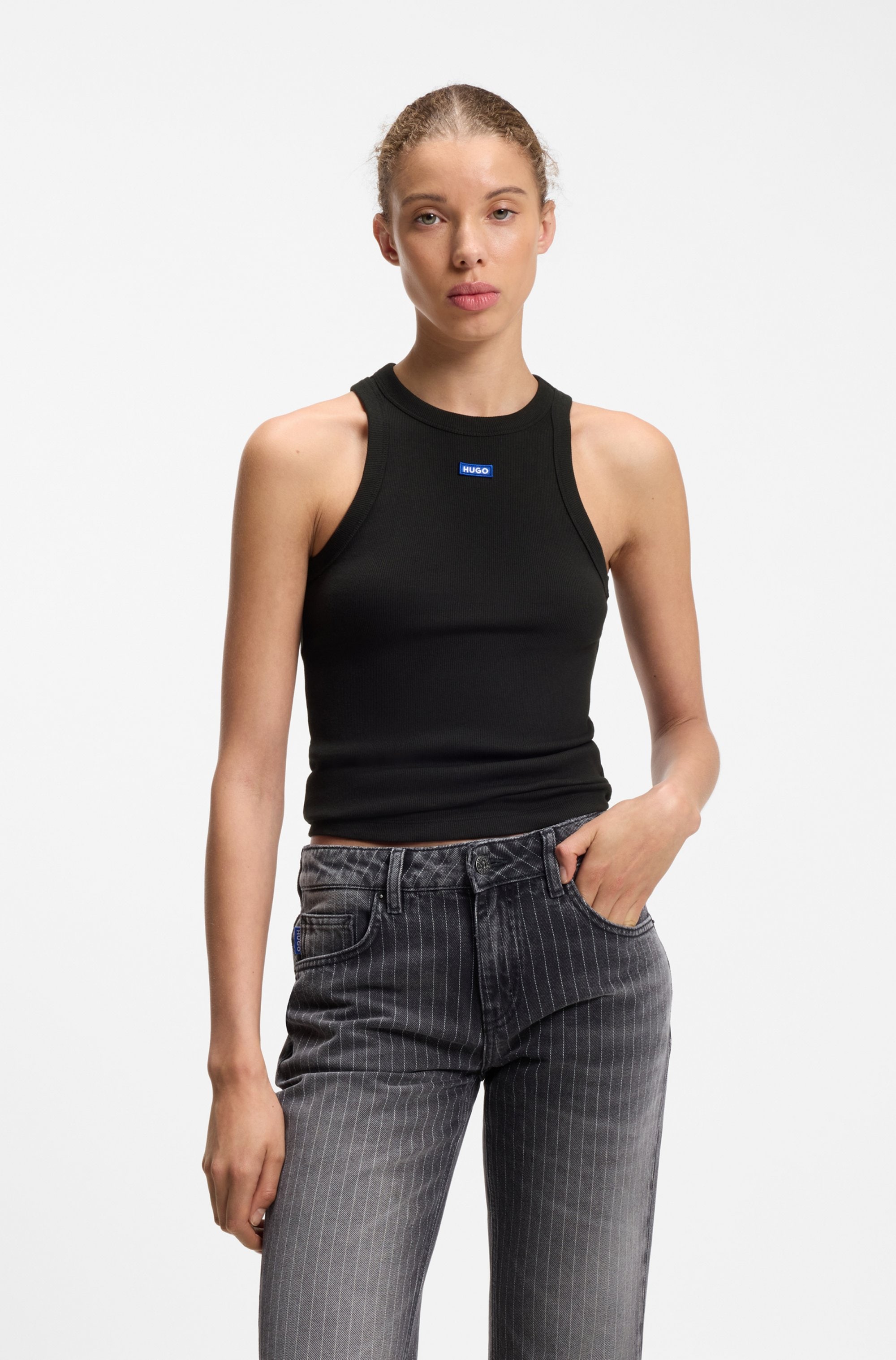 HUGO Tanktop "Easy Tank" Stretch-Baumwolle, Slim Fit
