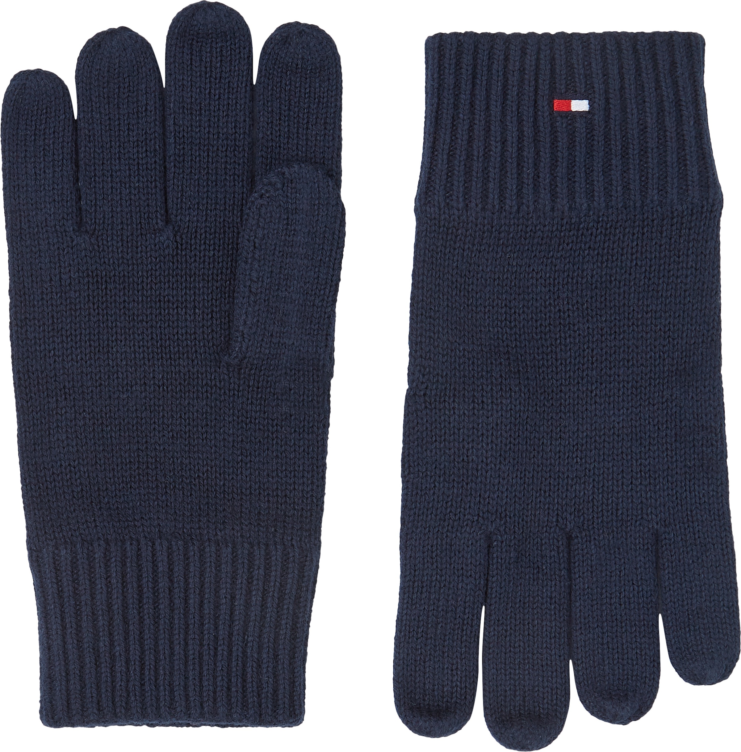 Tommy Hilfiger Strickhandschuhe "ESSENTIALS FLAG GLOVES", mit Logostickerei günstig online kaufen