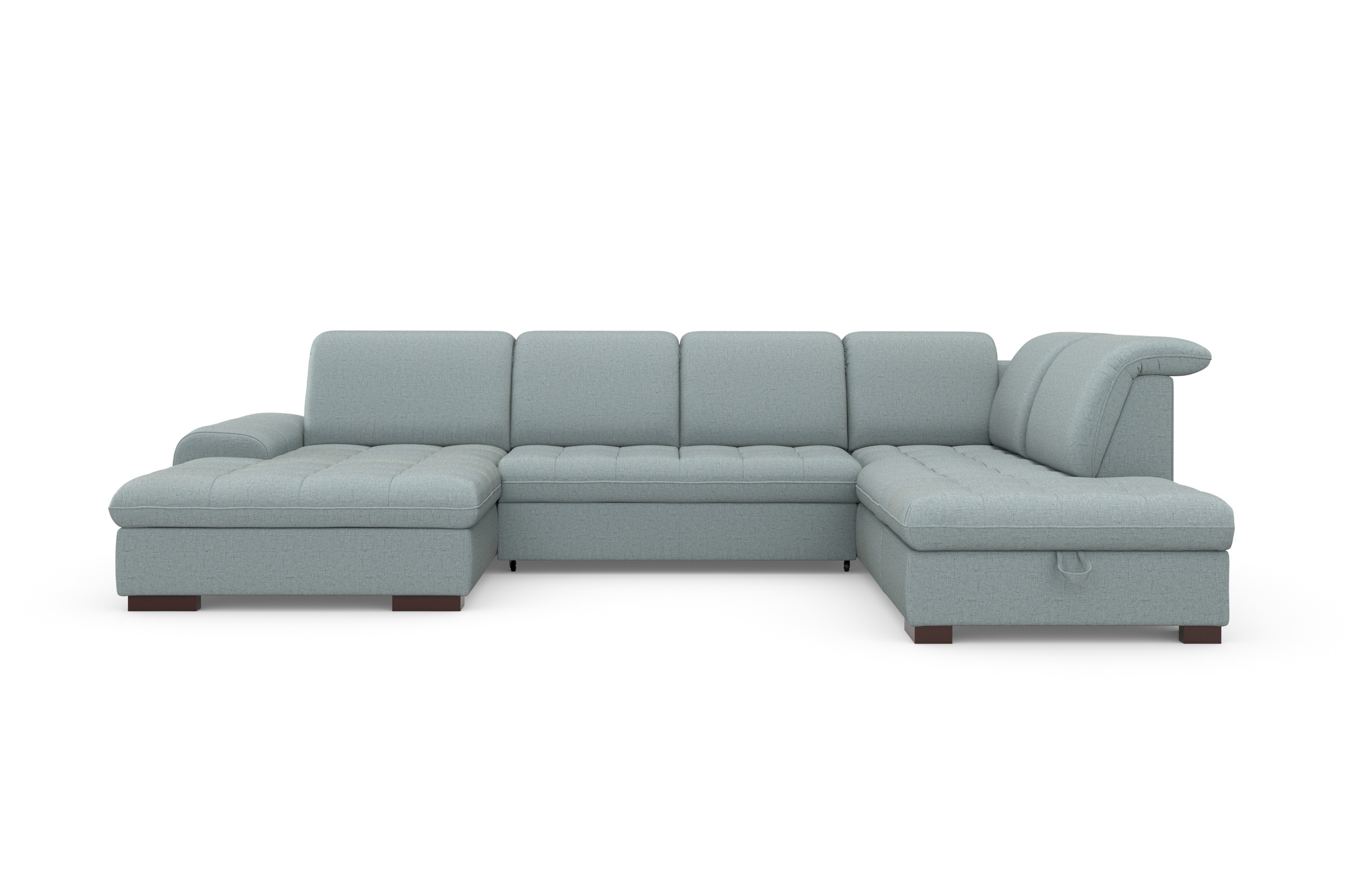 sit&more Wohnlandschaft »Luxor U-Form«, wahlweise mit Bettfunktion, Bettkasten und Kopfteilverstellung