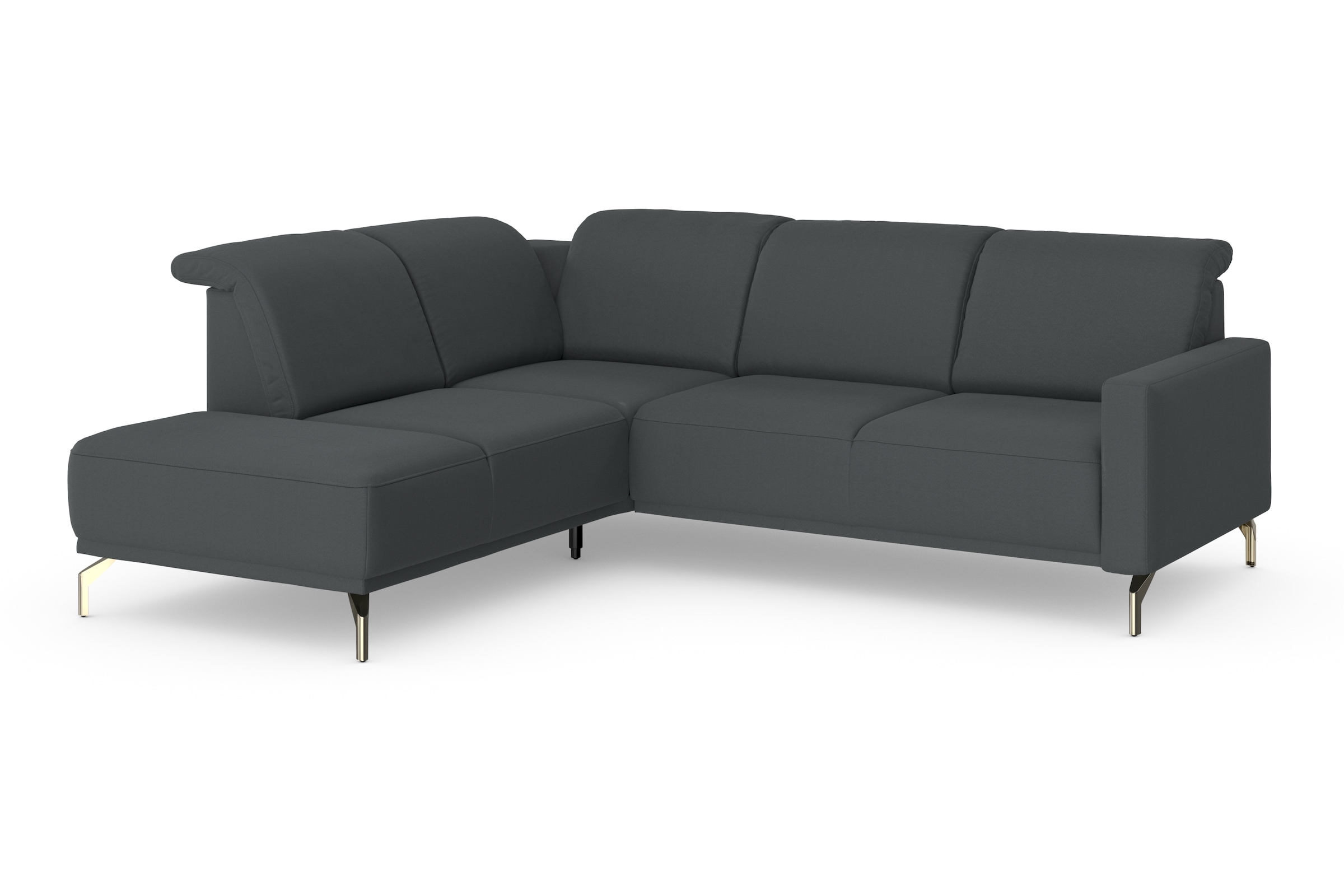 sit&more Ecksofa »Bailando L-Form«, wahlweise mit Kopfteilverstellung und Vorziehsitz, motorisch