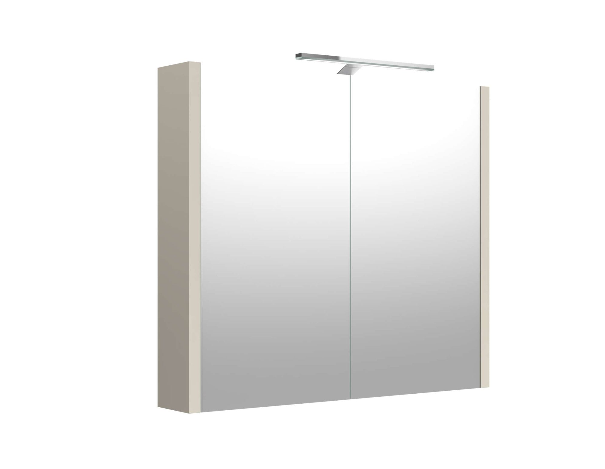 welltime Badezimmerspiegelschrank "Joy, Badmöbel, mit Beleuchtung, Wandmontage" mit Spiegeltüren und LED, IP 44, FSC-zertifiziert
