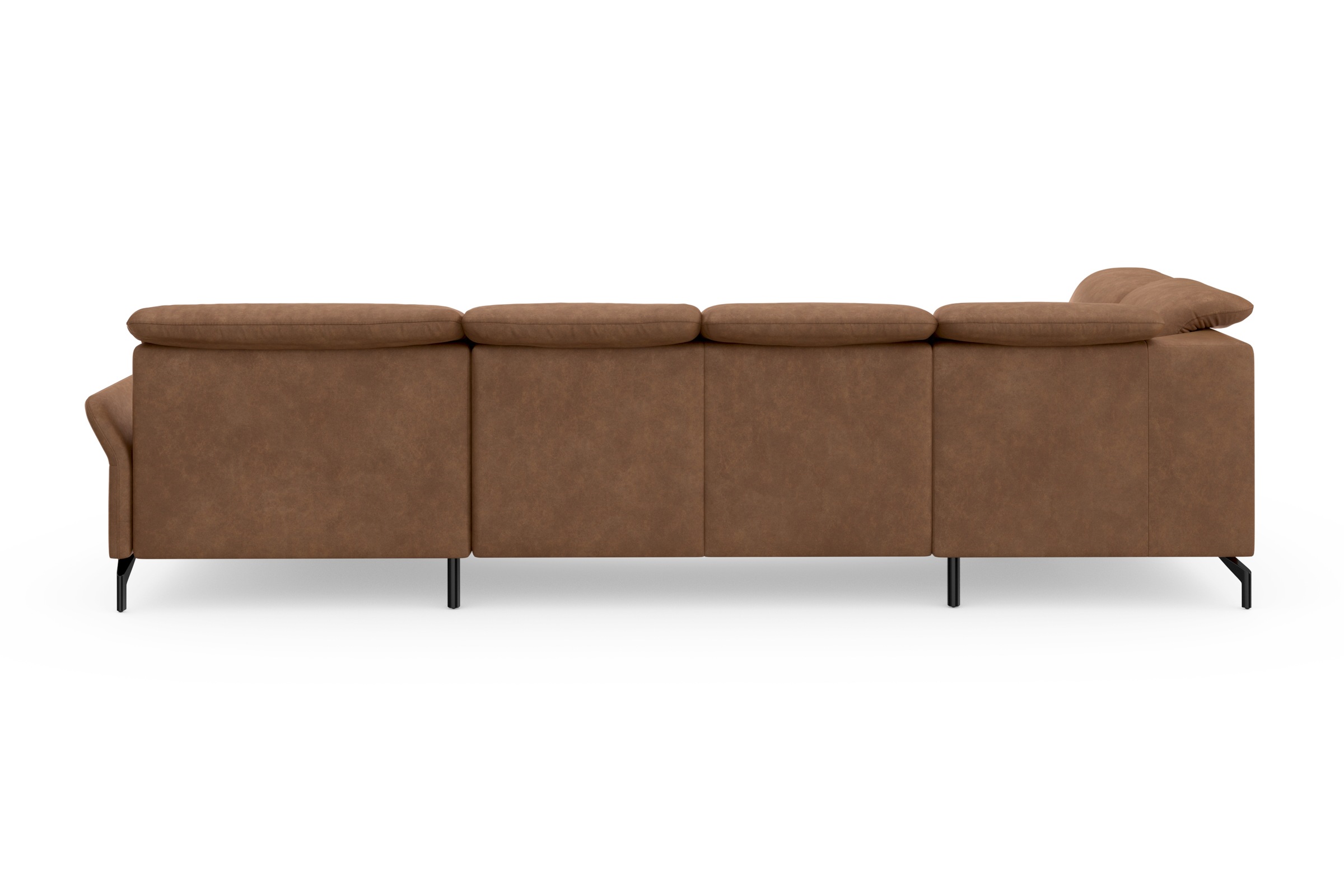 sit&more Wohnlandschaft »Fashion U-Form«, wahlweise mit Kopfteilverstellung, Vorziehsitz, motorisch, Metallfüße
