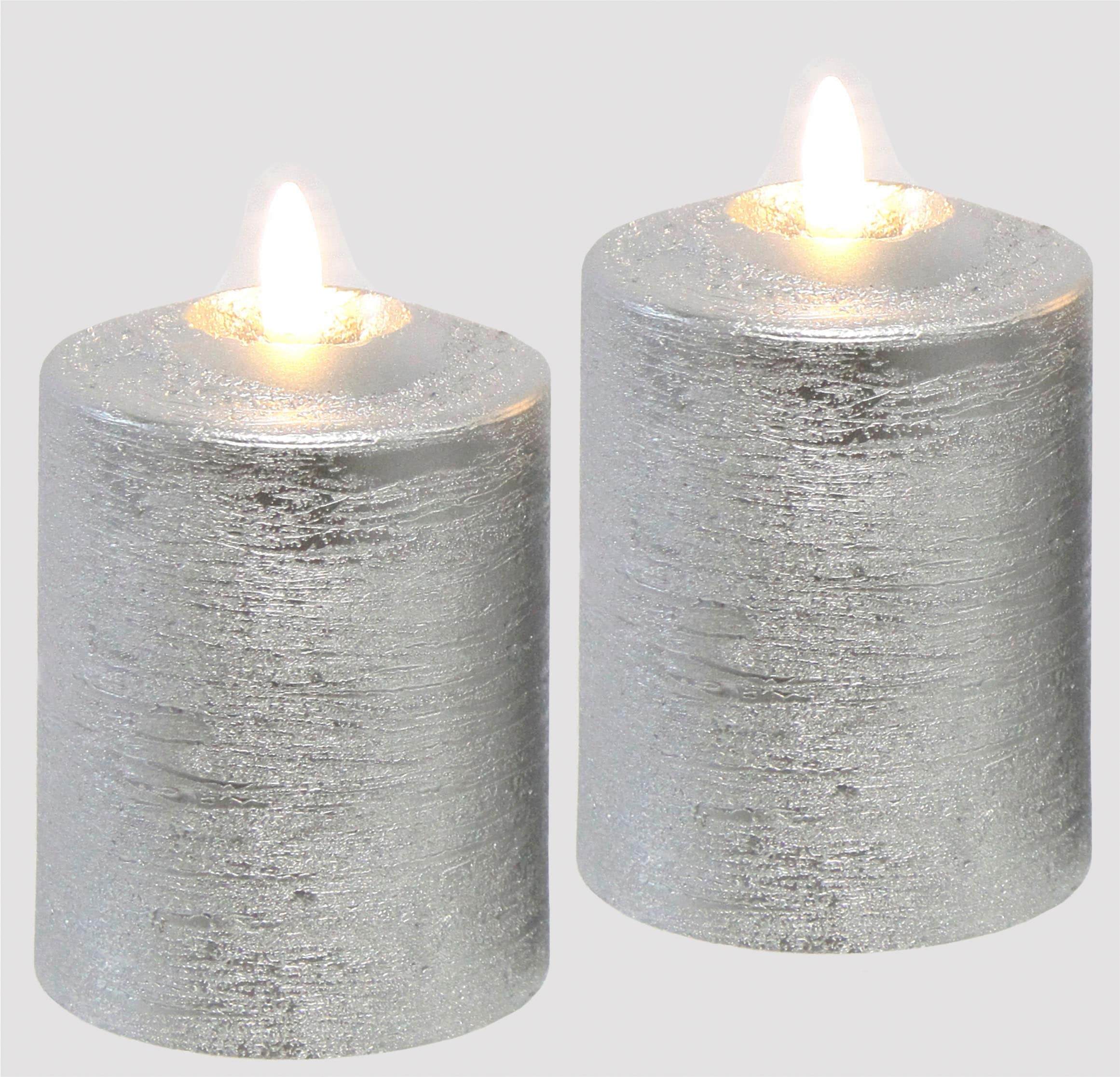 I.GE.A. LED-Kerze "Batteriebetriebene LED-Kerzen aus Echtwachs, Höhe ca. 10 günstig online kaufen