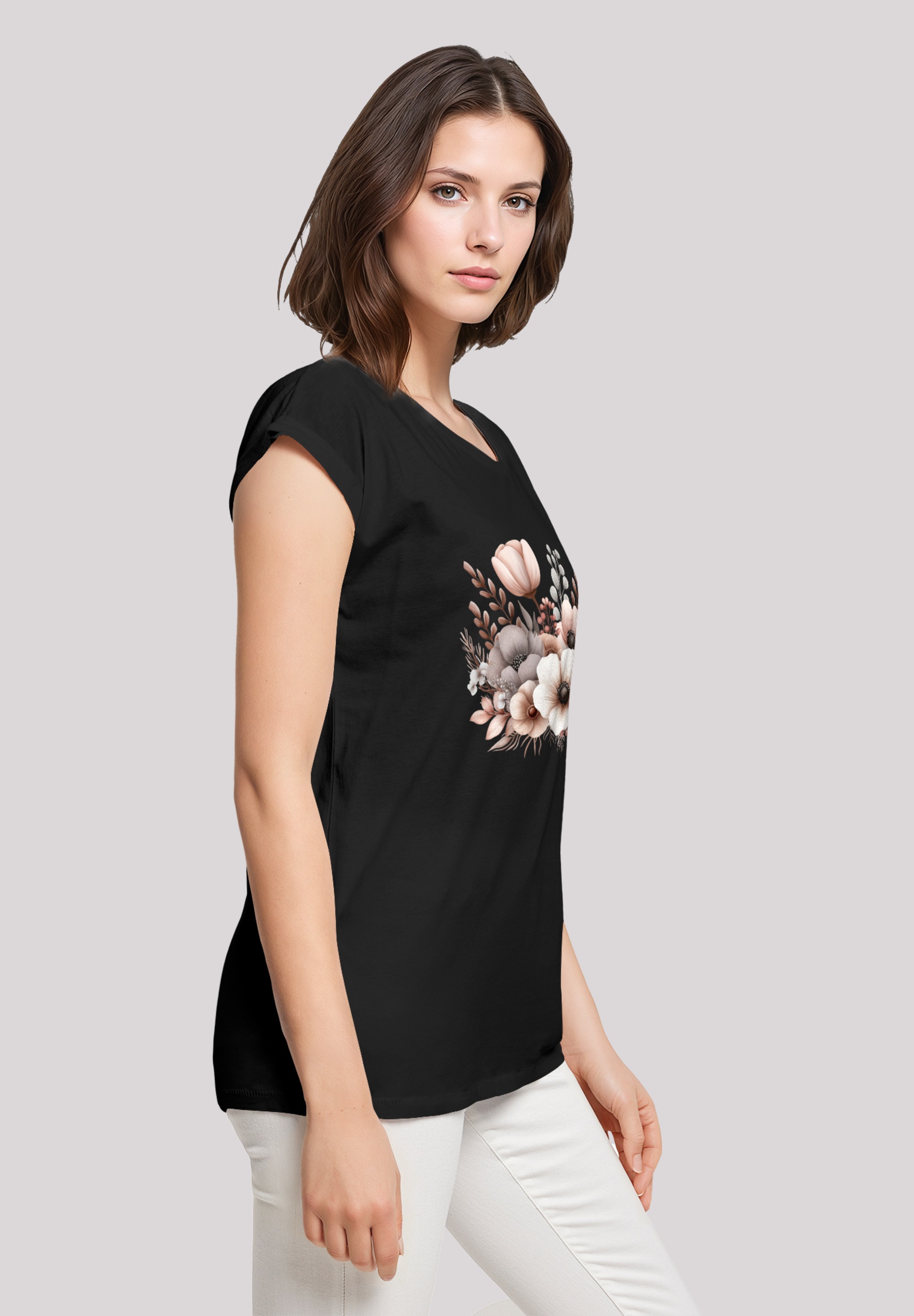 F4NT4STIC T-Shirt »Blumenstrauß Boho«, Premium Qualität