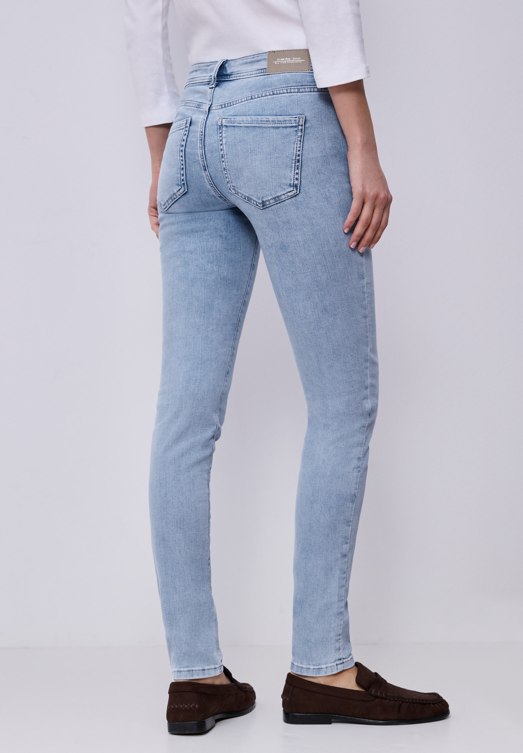 STREET ONE Slim-fit-Jeans im Denim-Style günstig online kaufen