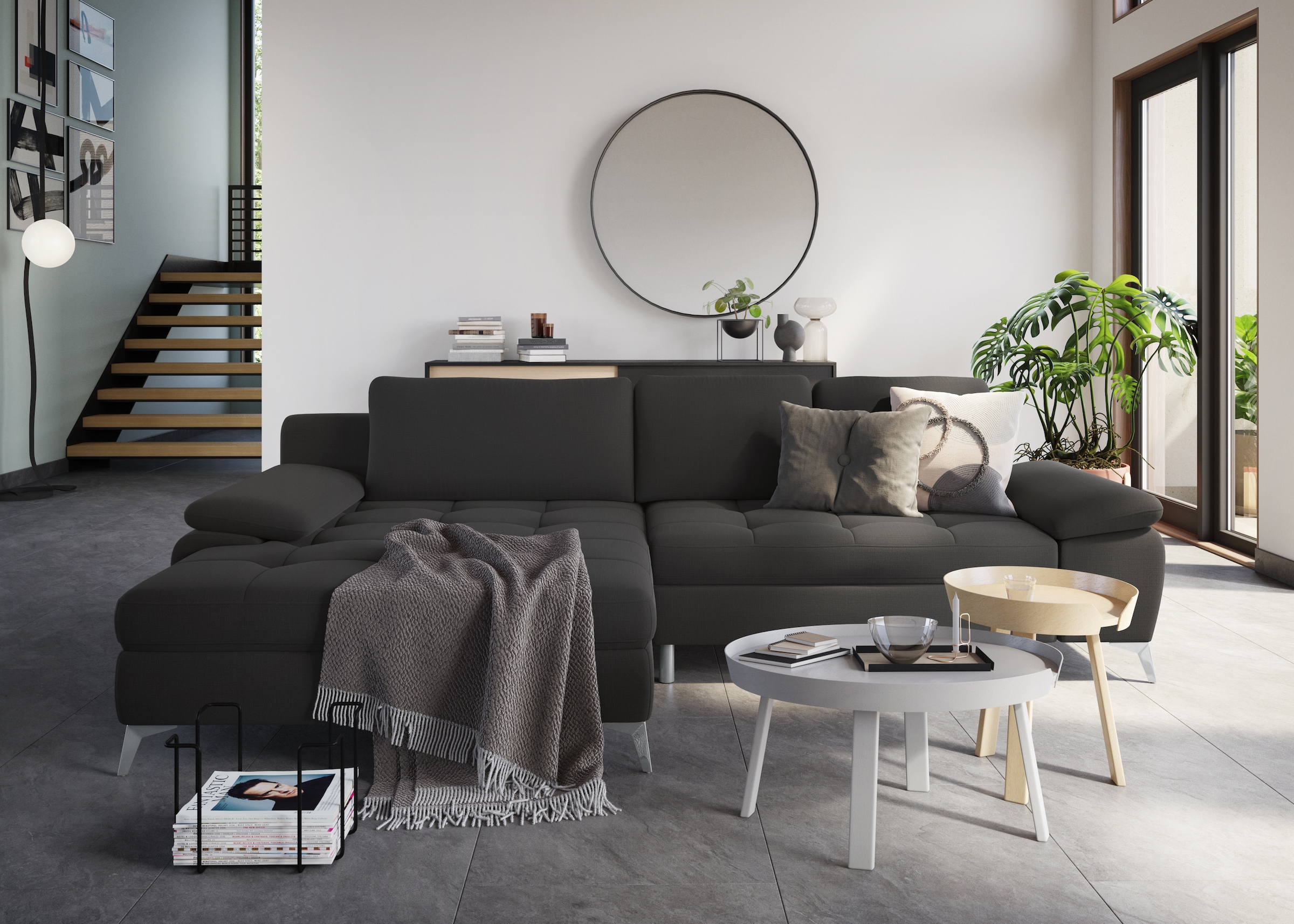 sit&more Ecksofa "Latigo L-Form" mit Mega-Recamiere, wahlweise mit Bettfunk günstig online kaufen