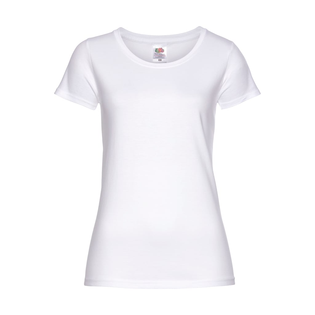 Fruit of the Loom Rundhalsshirt »Lady Fit Premium«, (Packung, 2 tlg., 2er-Pack)