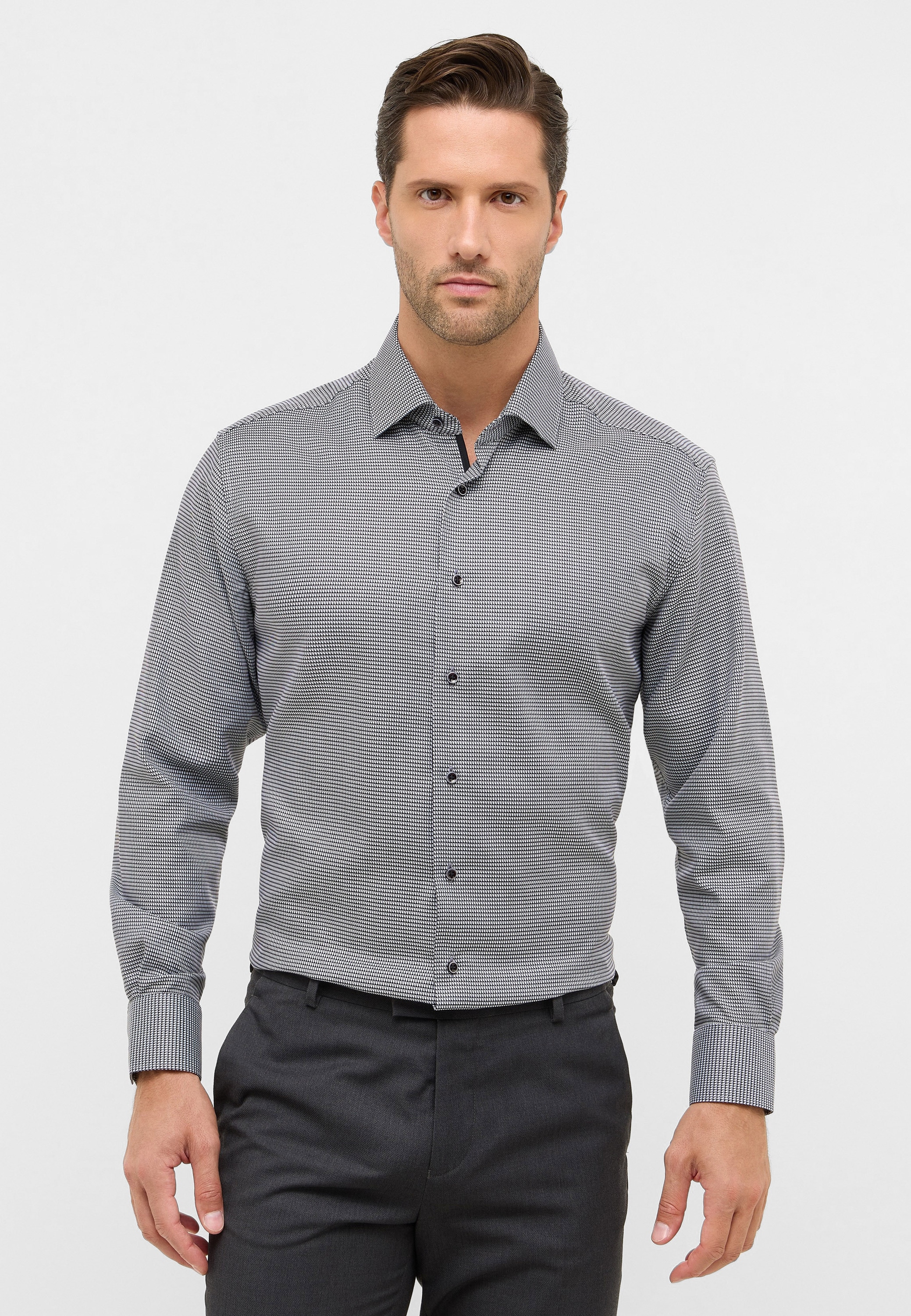 Eterna Langarmhemd "MODERN FIT", NON IRON (bügelfrei) günstig online kaufen